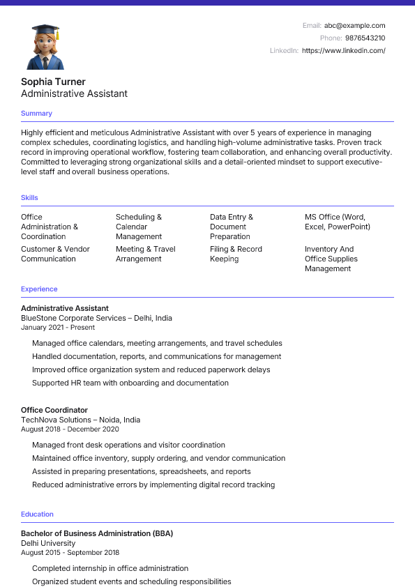 Professional Accents template preview