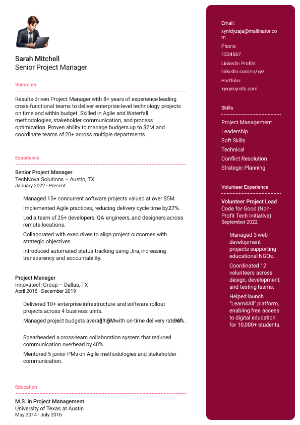resume template