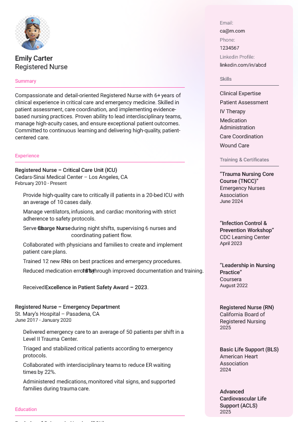 resume template