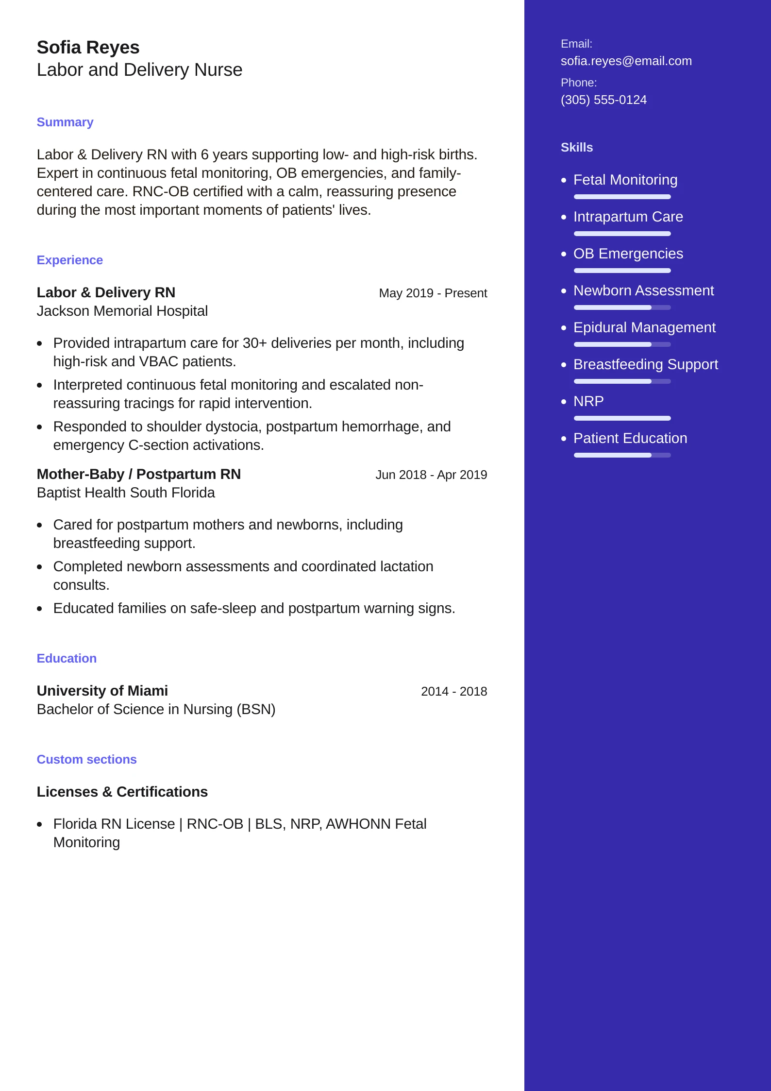resume template