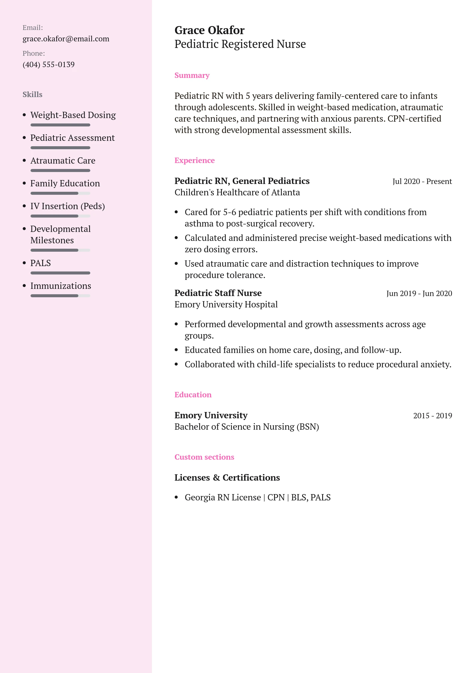 resume template