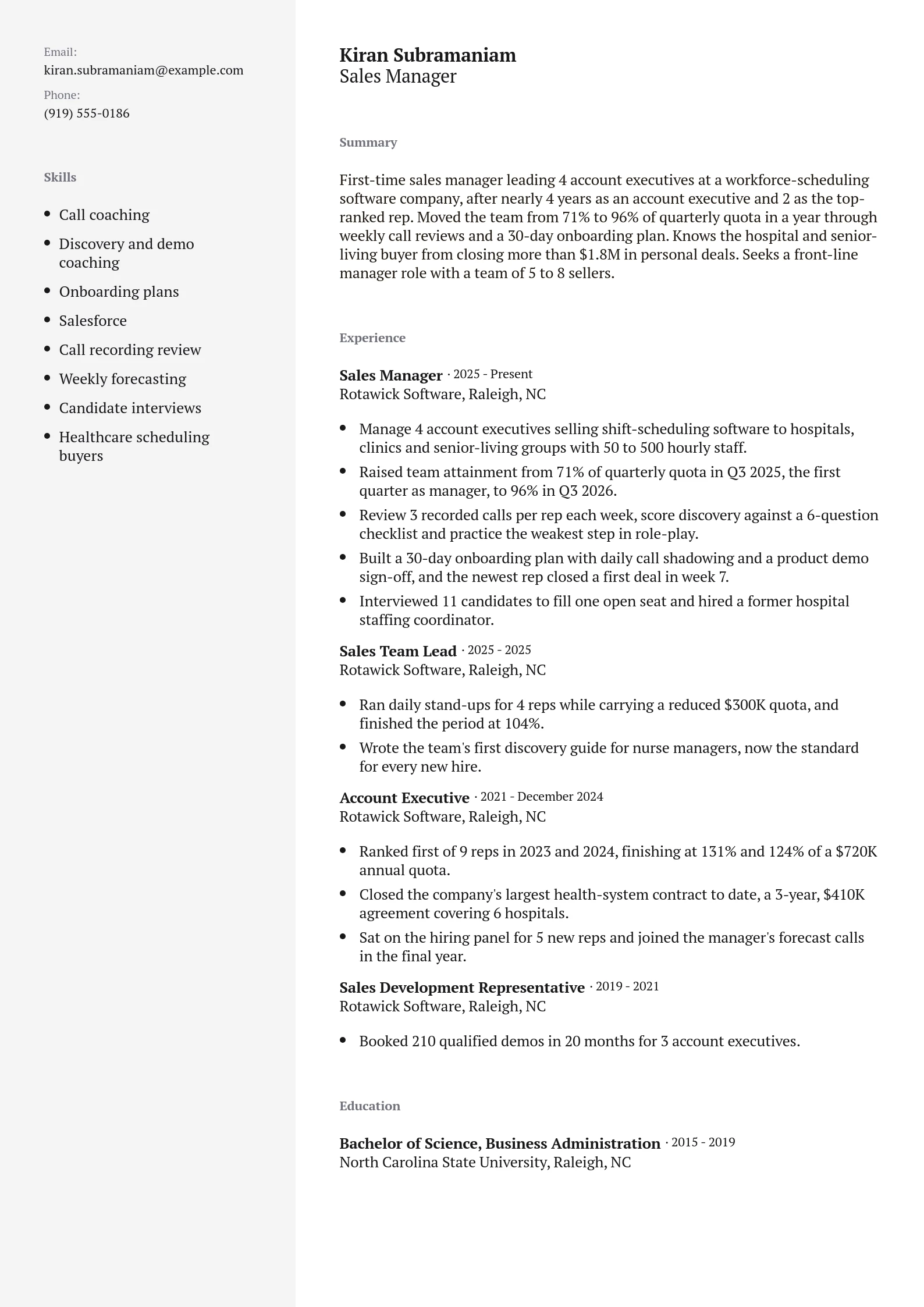 Sales Manager