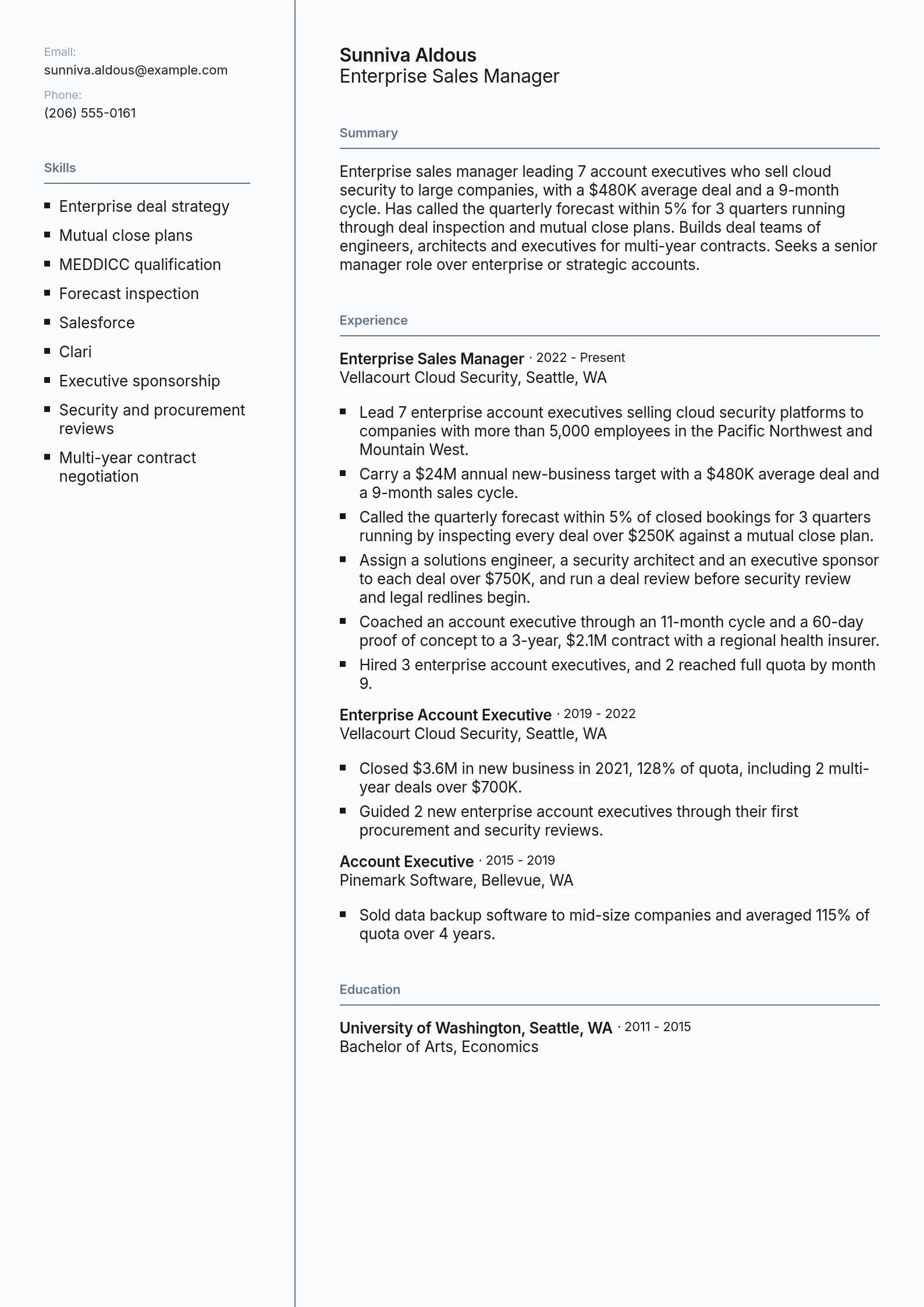 Enterprise Sales Manager
