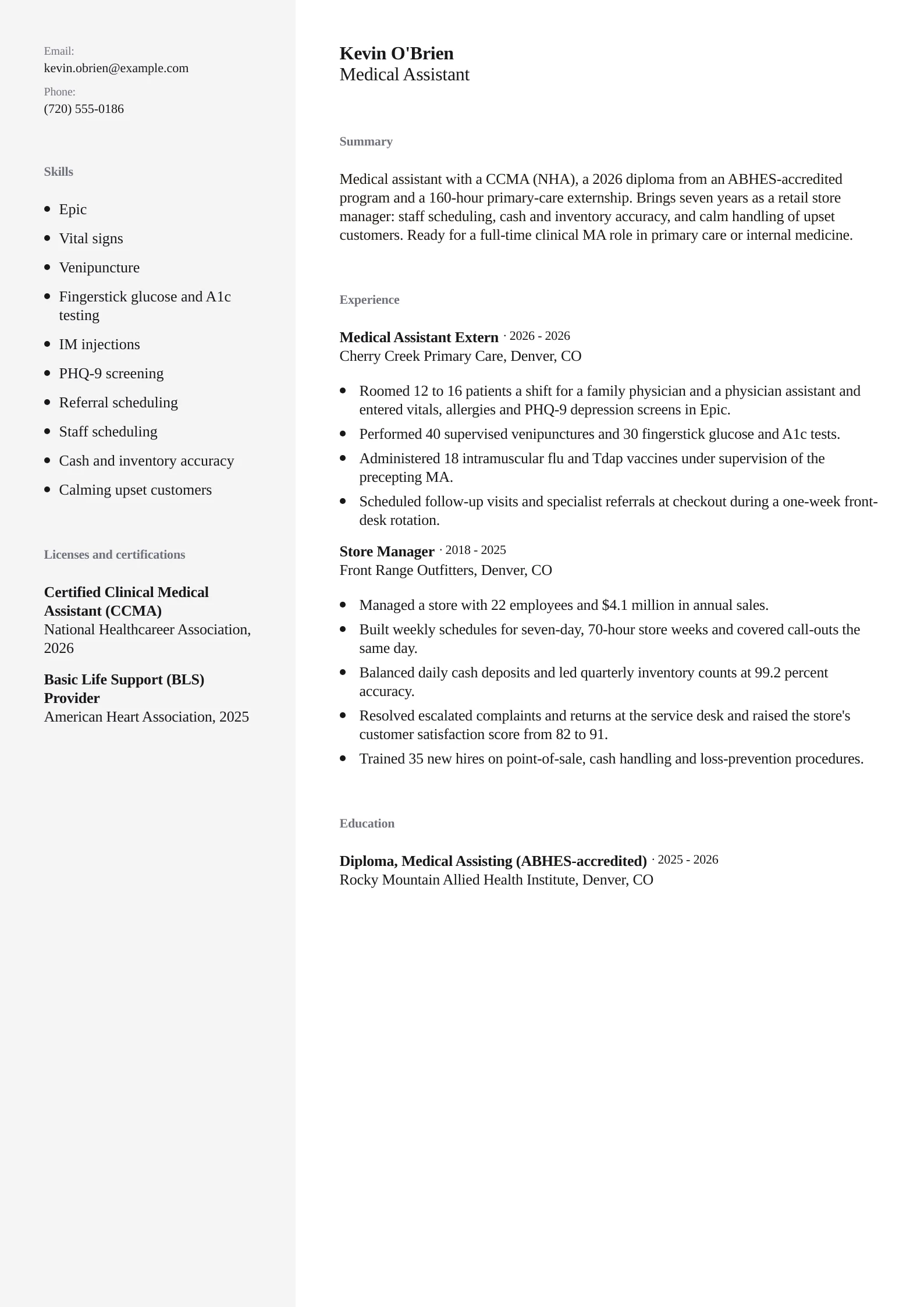 Medical Assistant