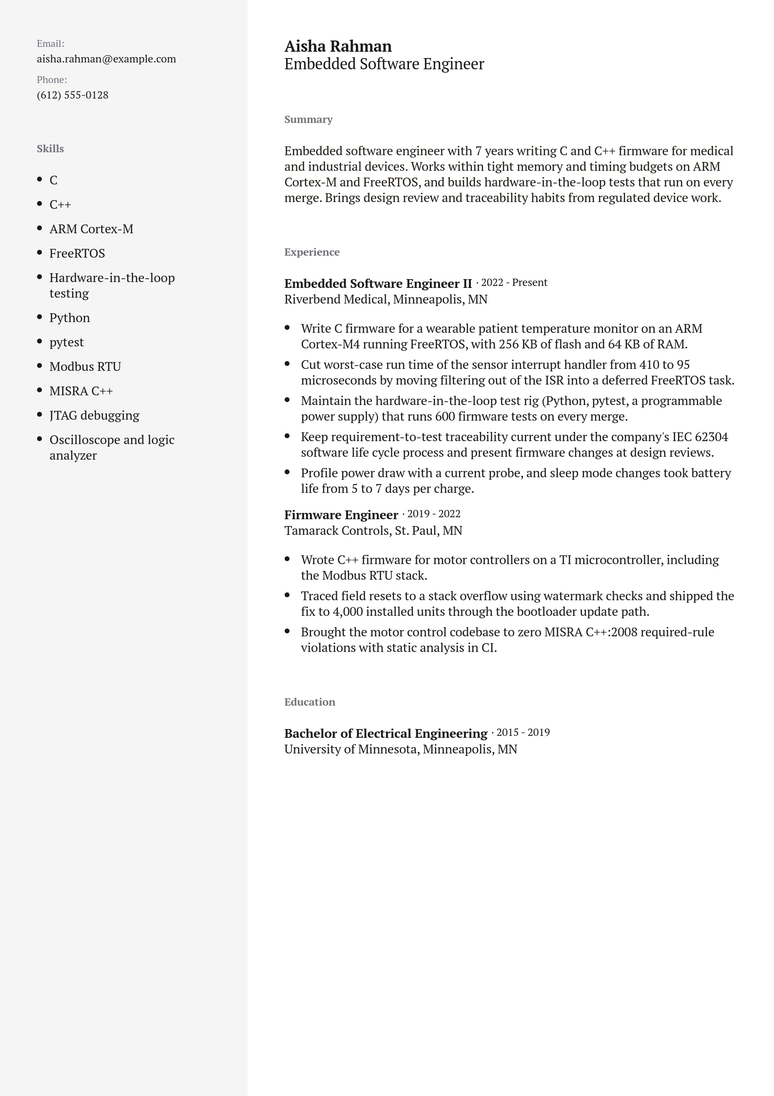 Embedded Software Engineer