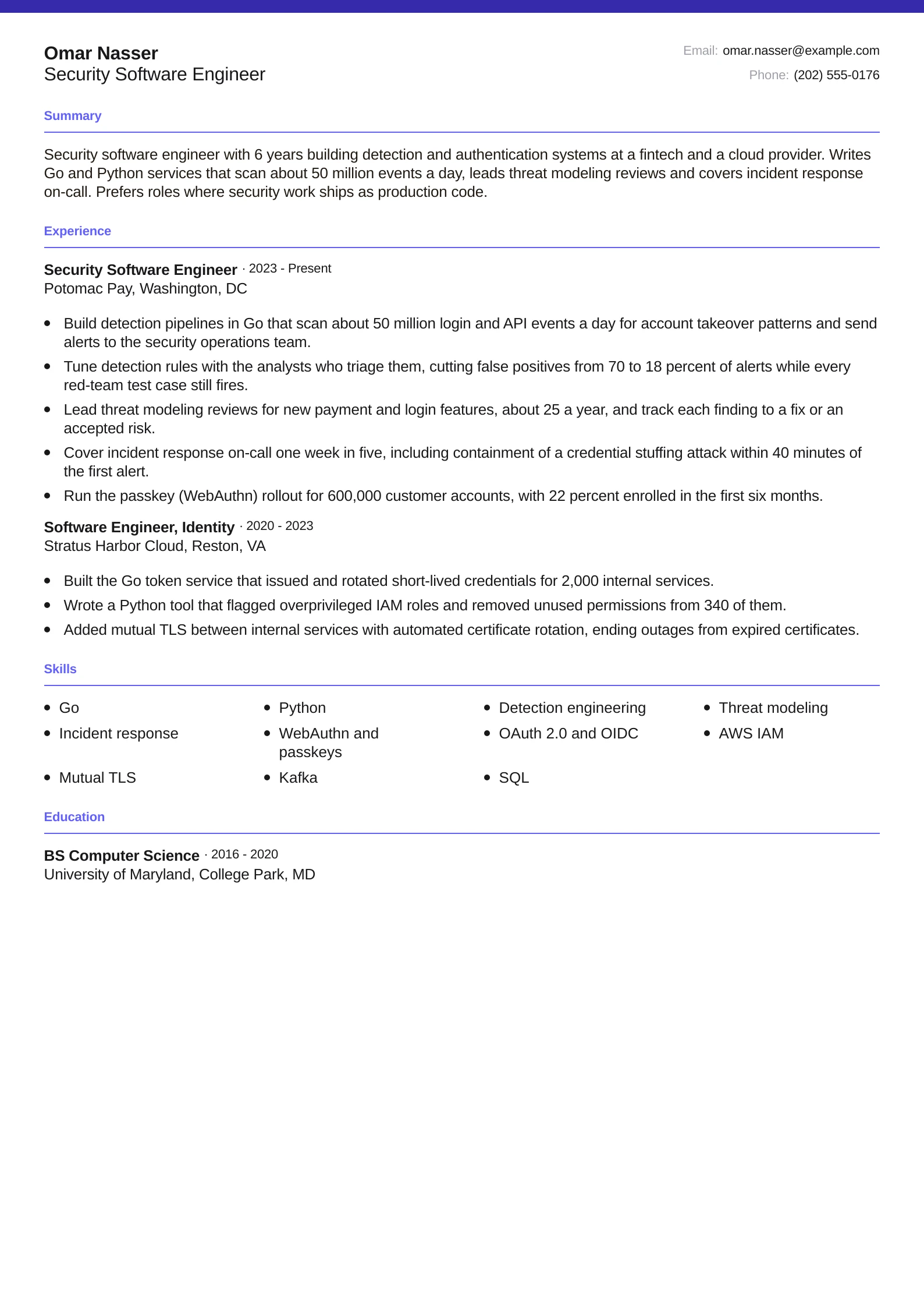 Security Software Engineer