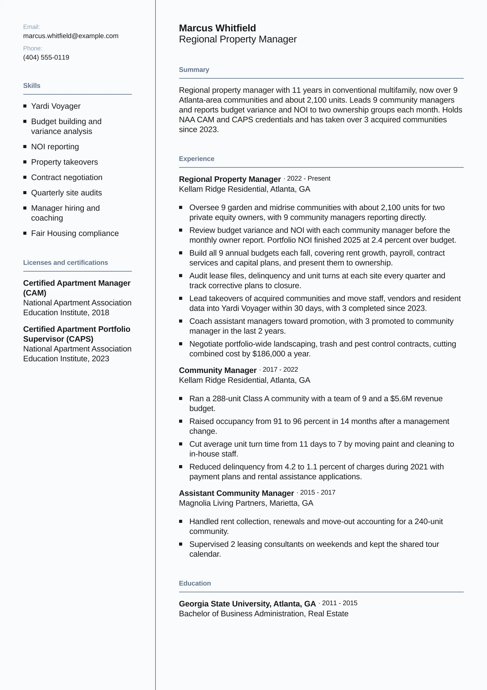 Regional Property Manager