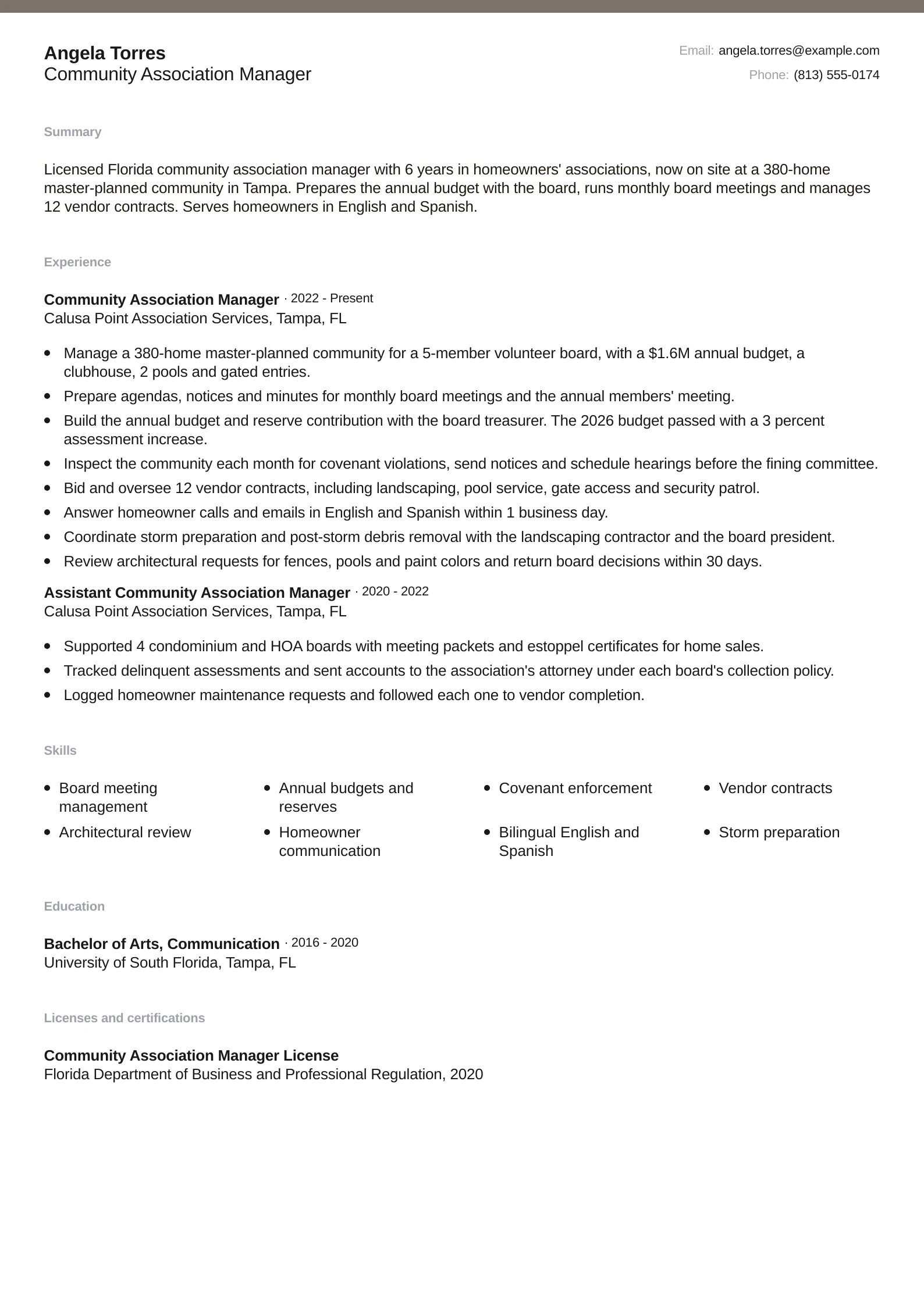 Community Association Manager