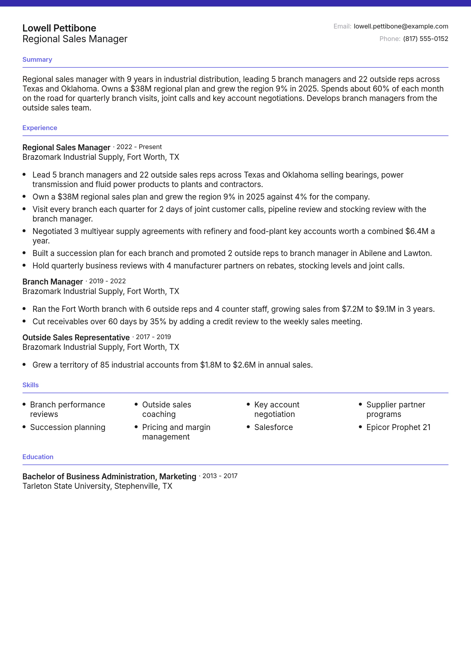 Regional Sales Manager