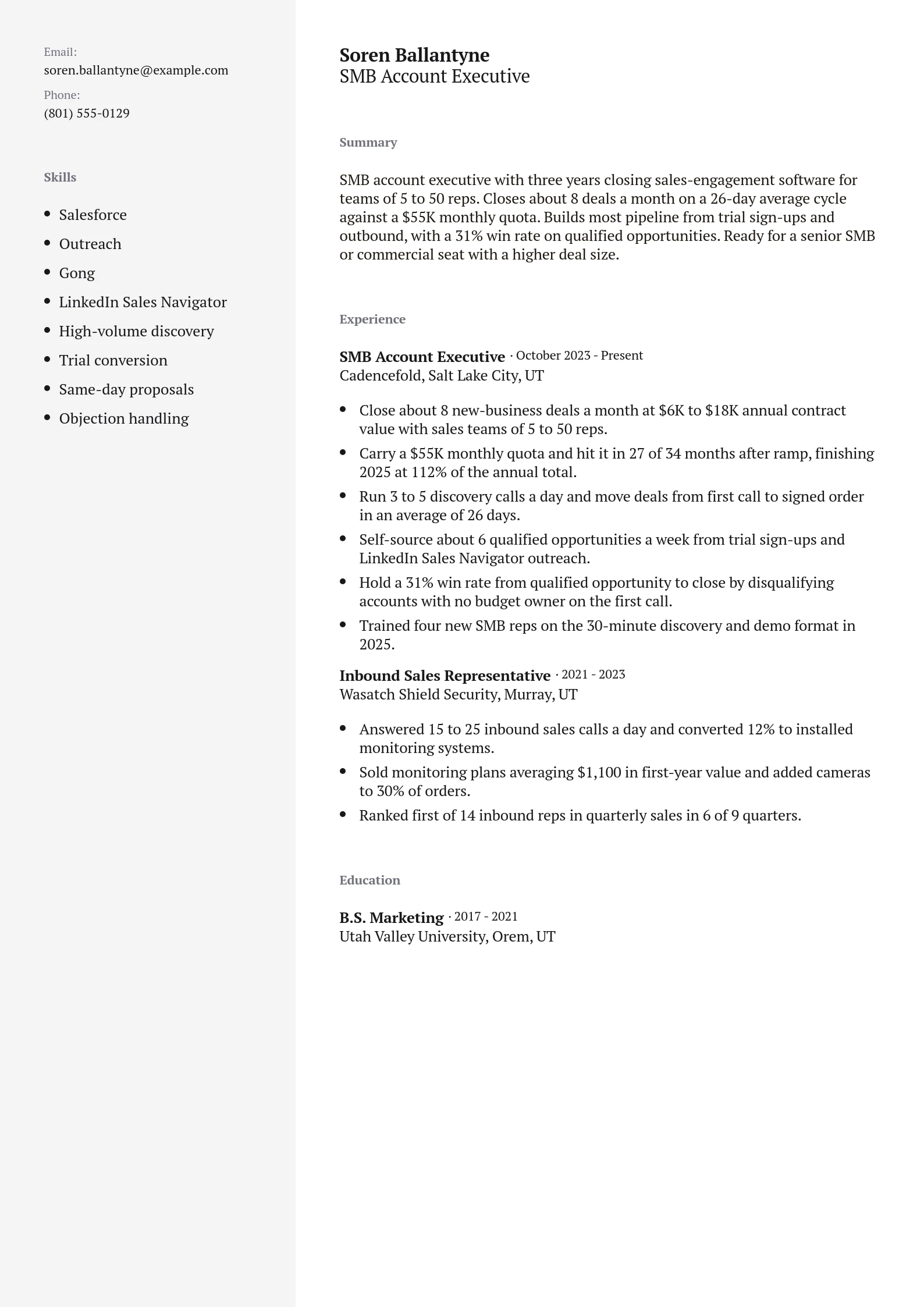SMB Account Executive