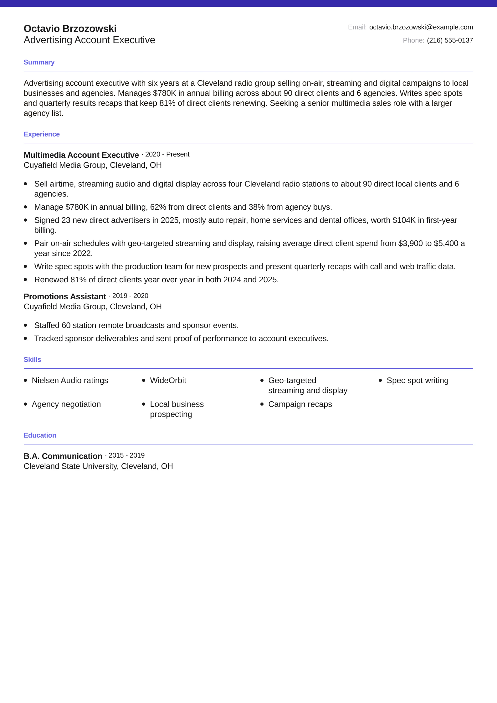 Advertising Account Executive