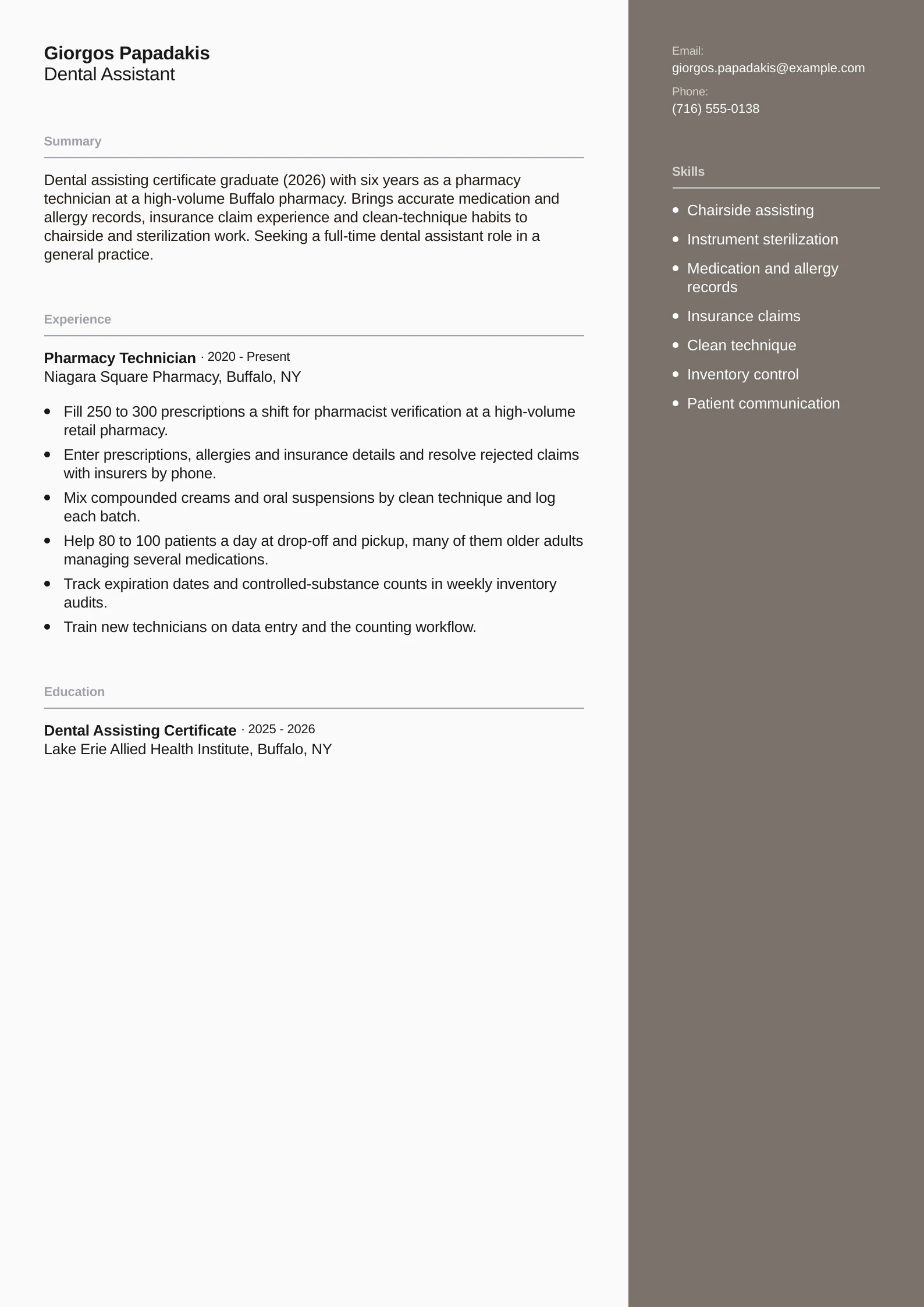 Dental Assistant