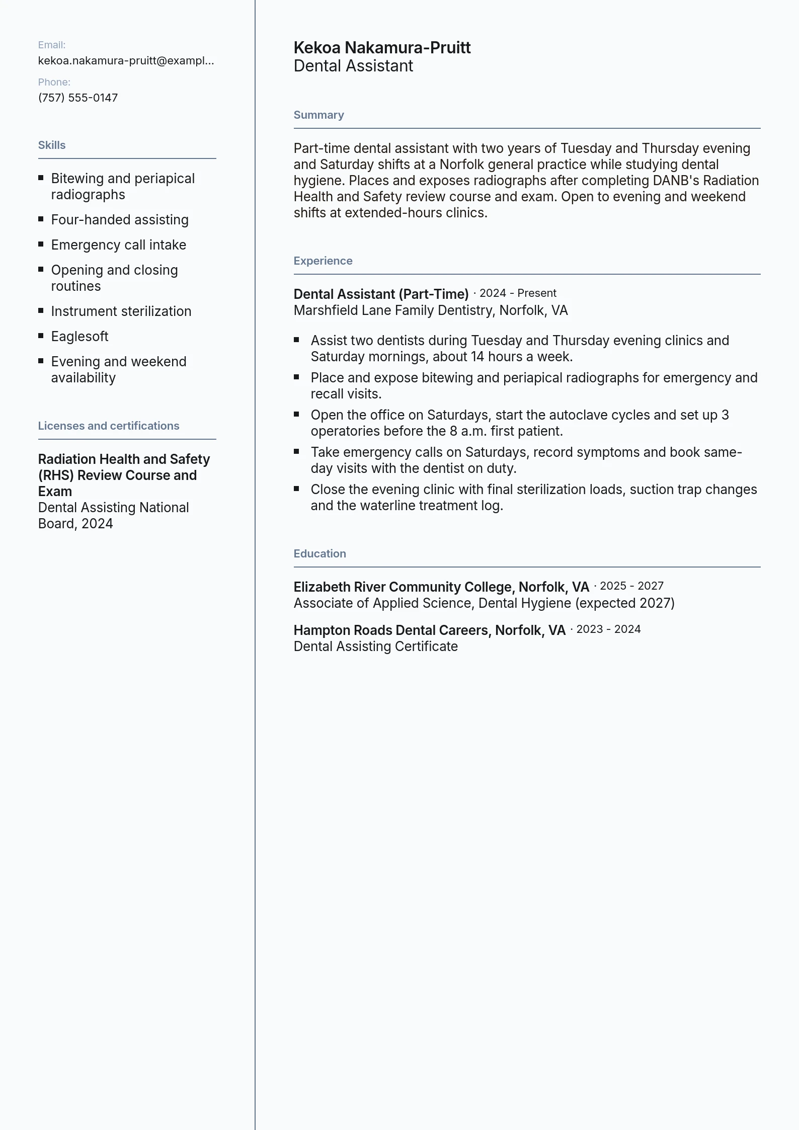 Dental Assistant