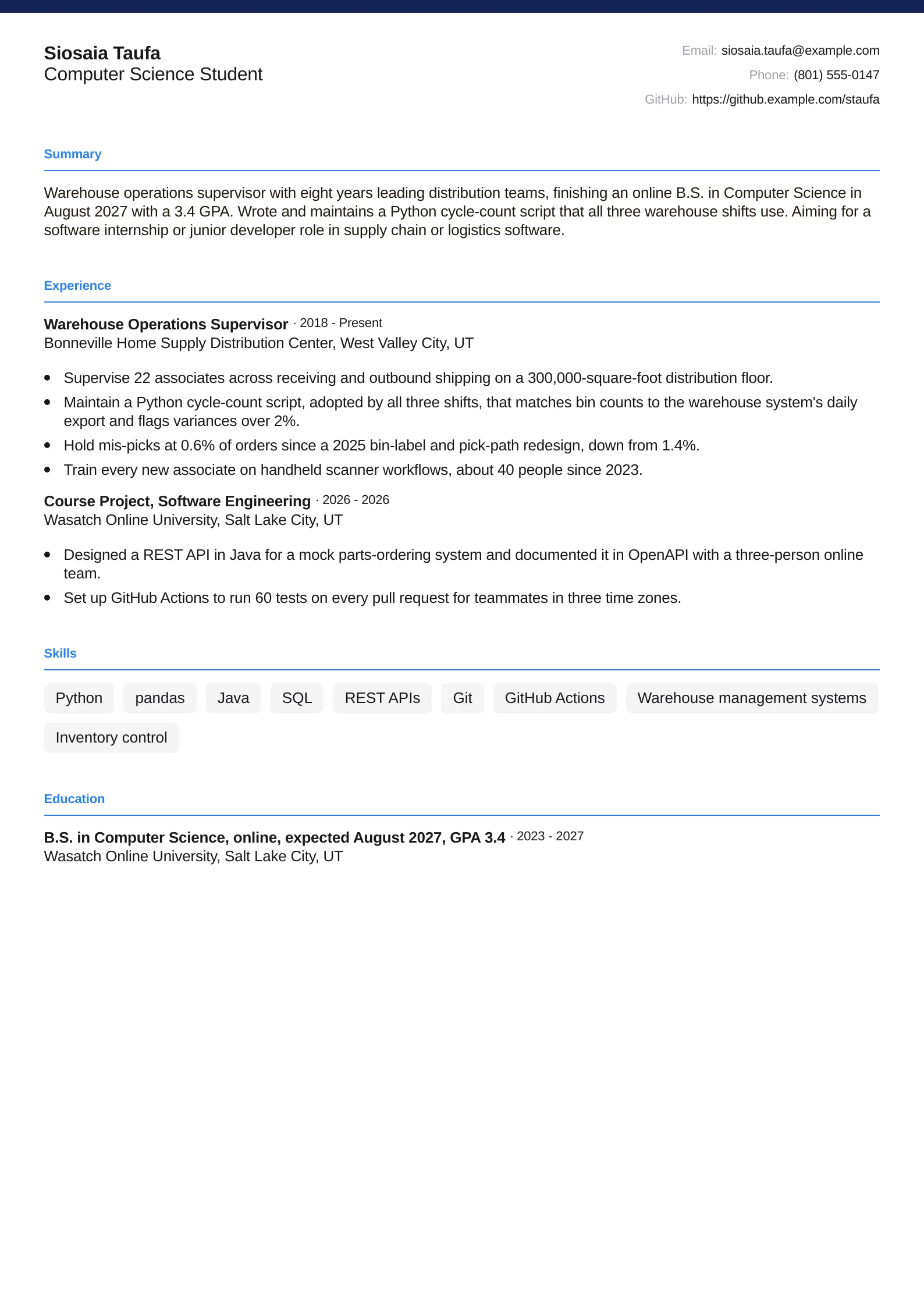 Computer Science Student