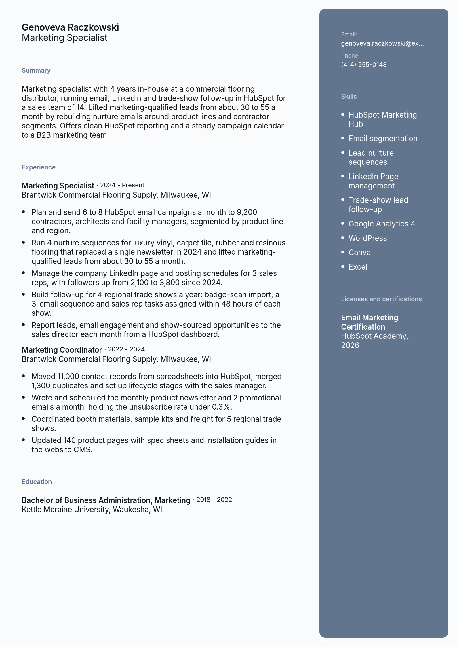 Marketing Specialist