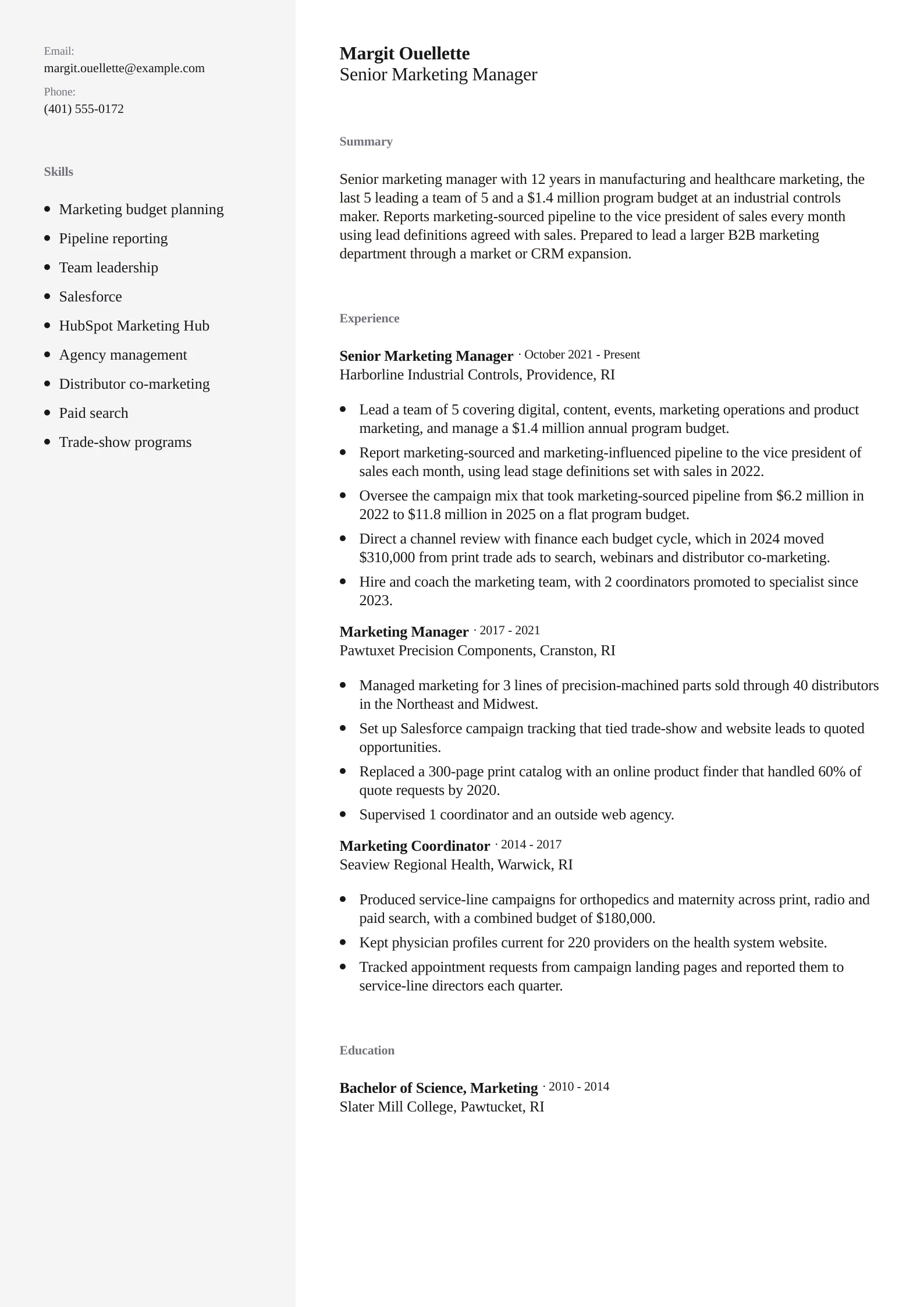 Senior Marketing Manager