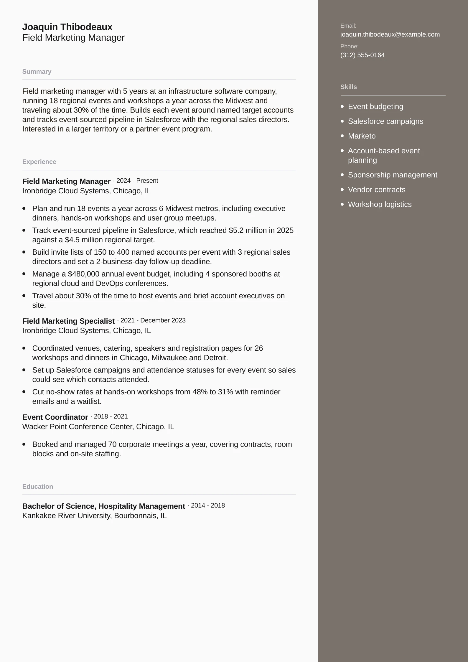 Field Marketing Manager