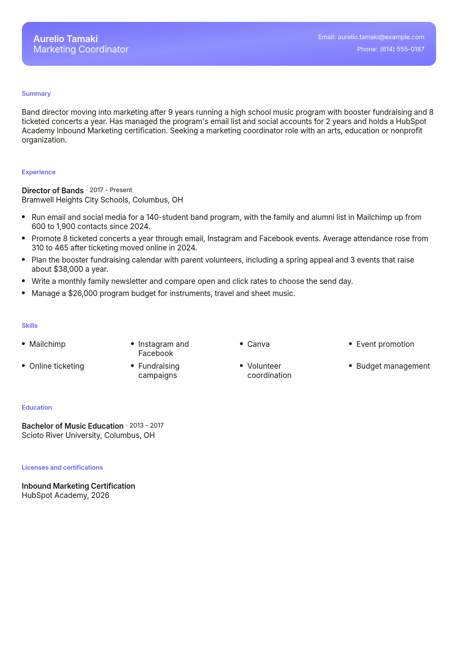 Marketing Coordinator