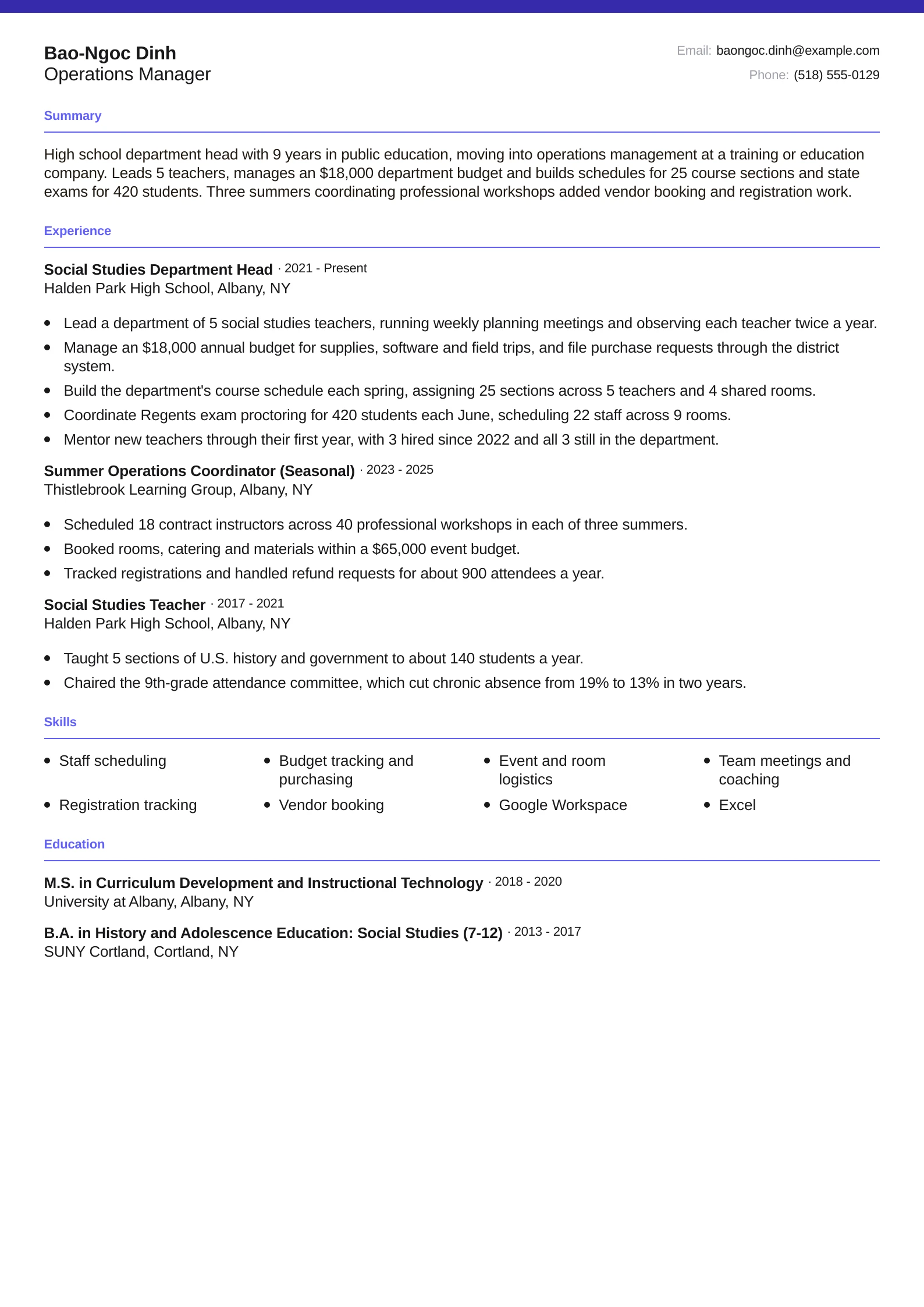 Operations Manager
