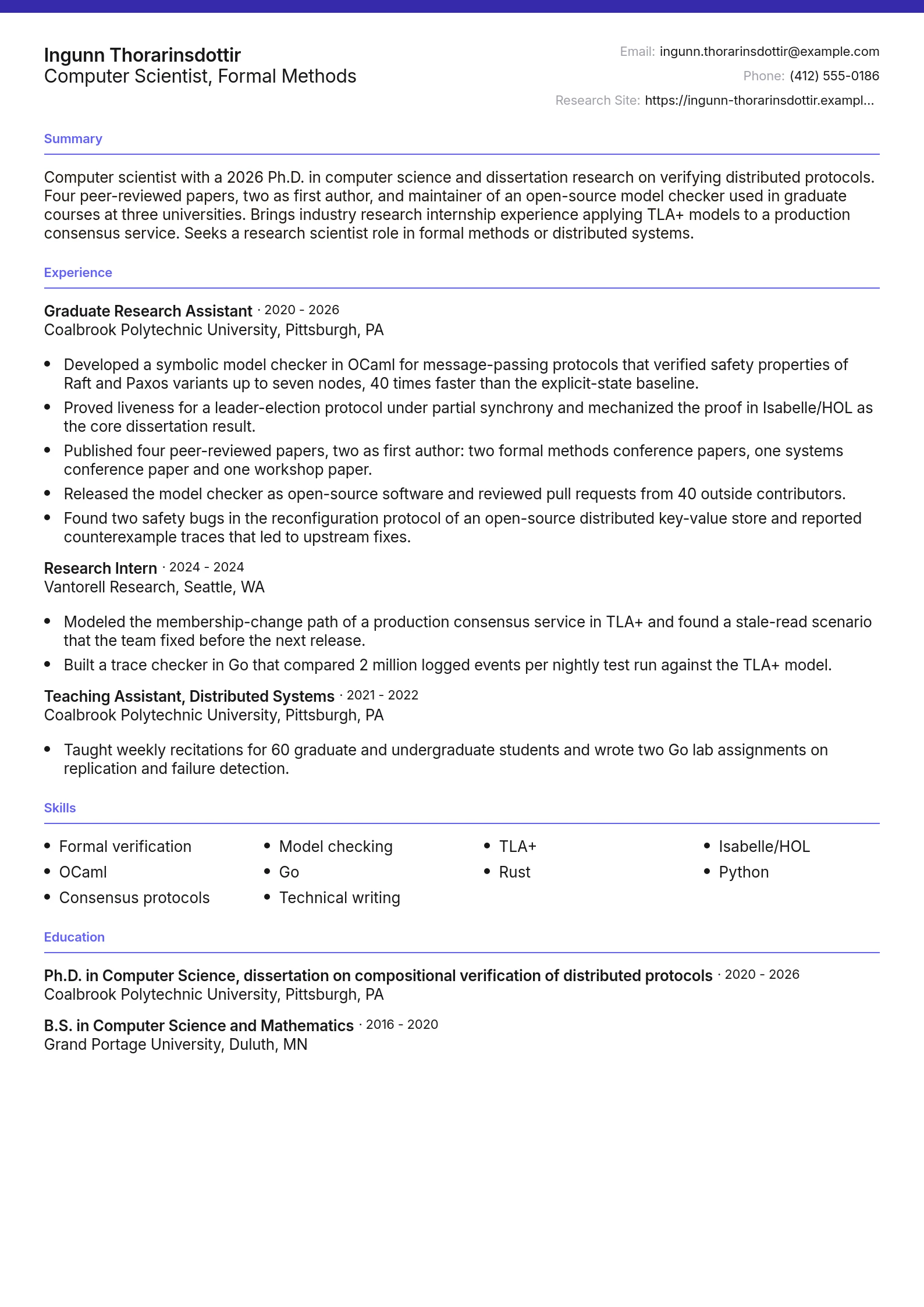 Computer Scientist, Formal Methods