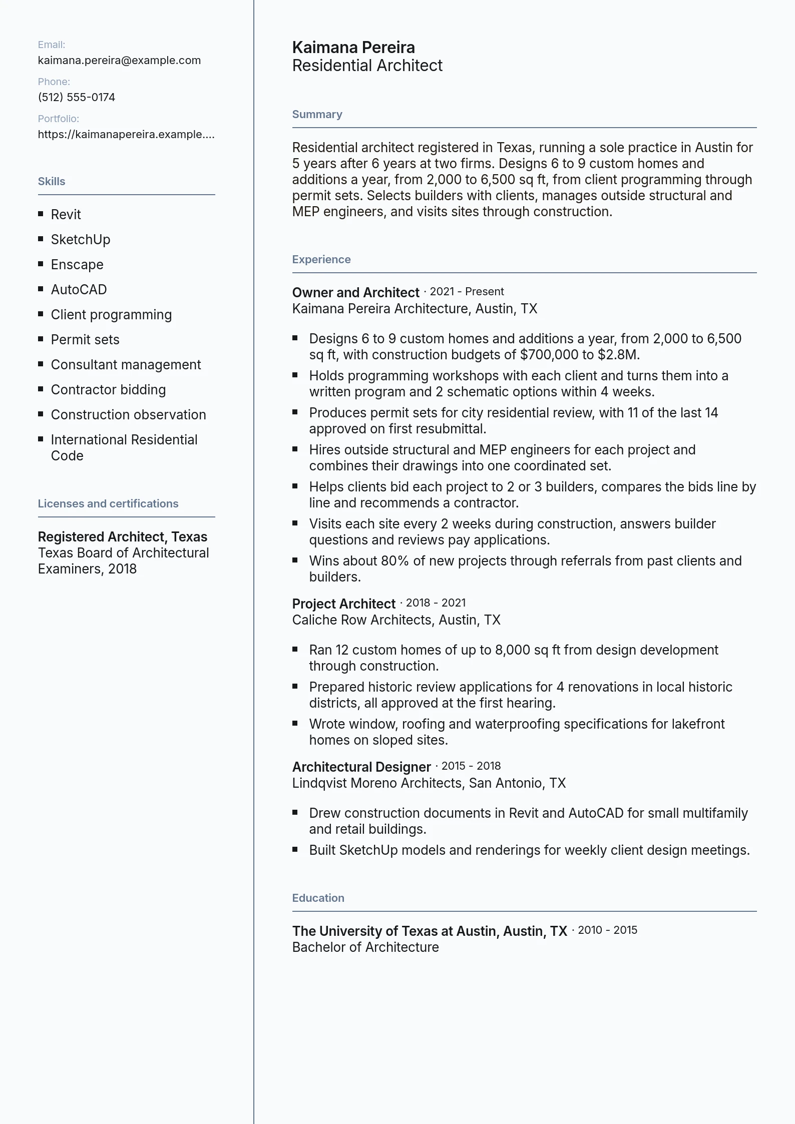 Residential Architect