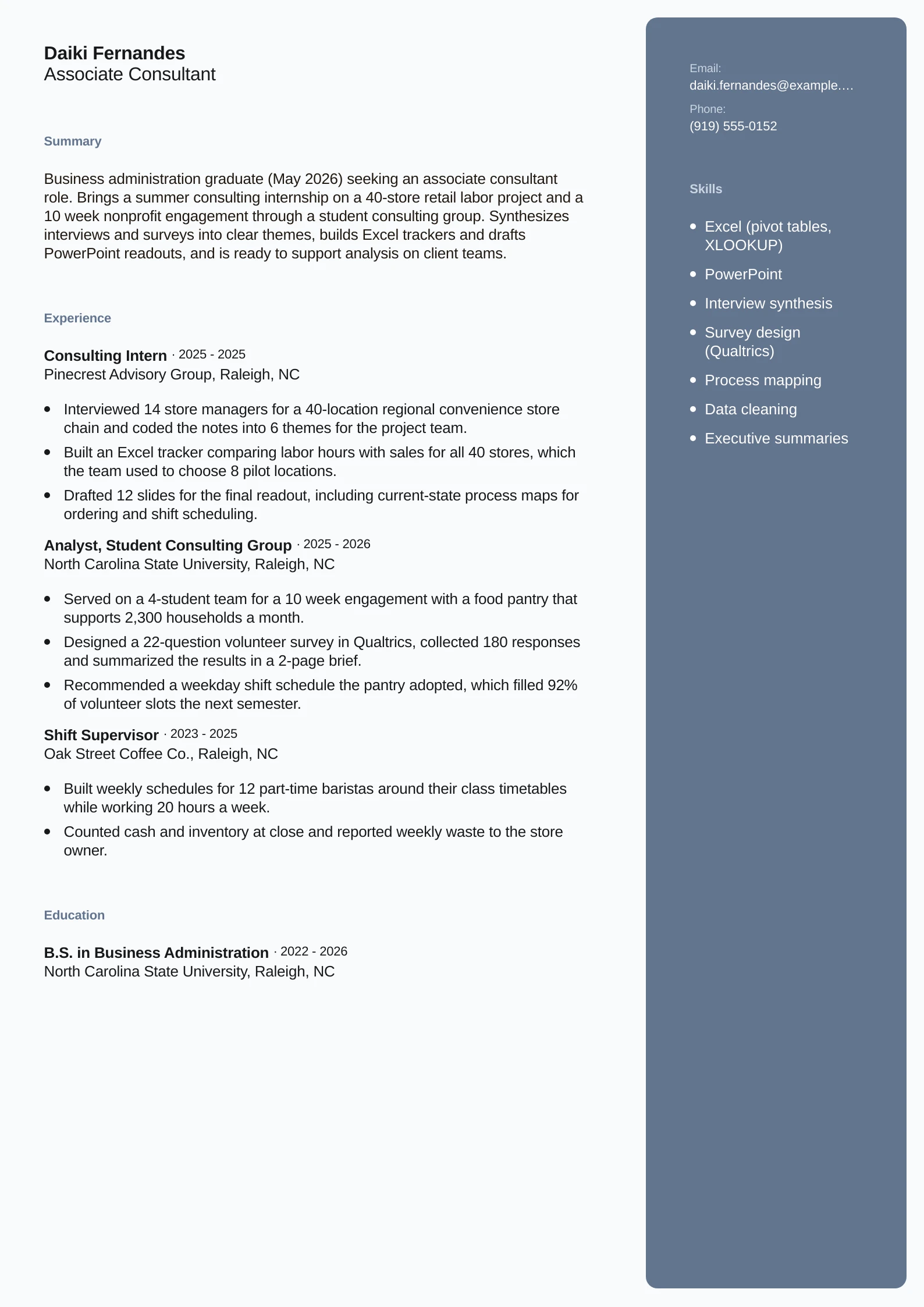 Associate Consultant