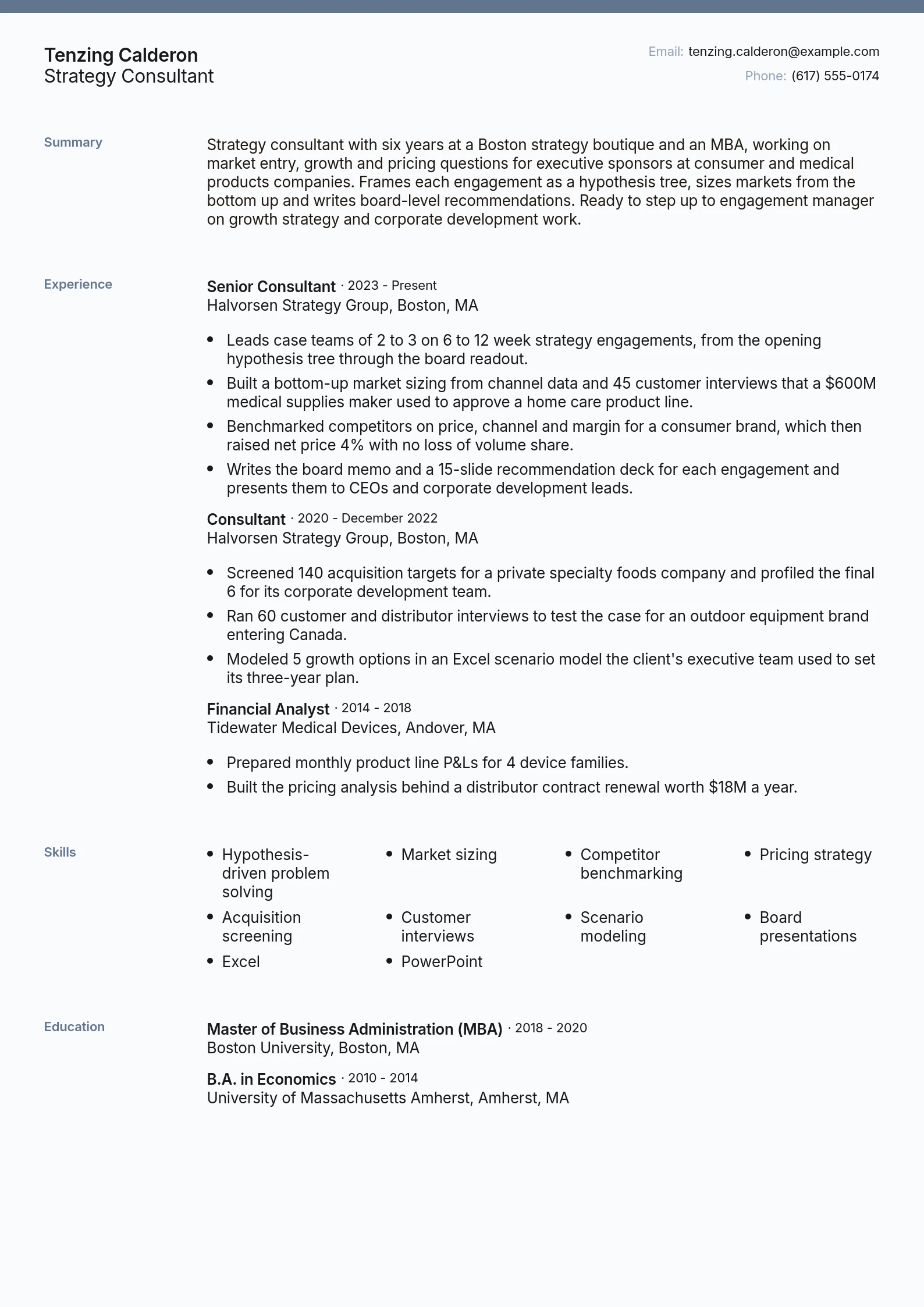 Strategy Consultant