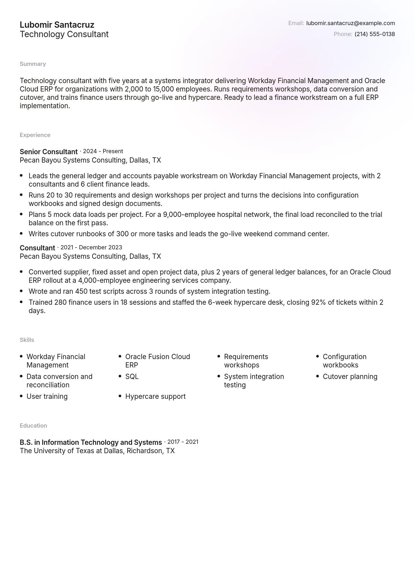 Technology Consultant