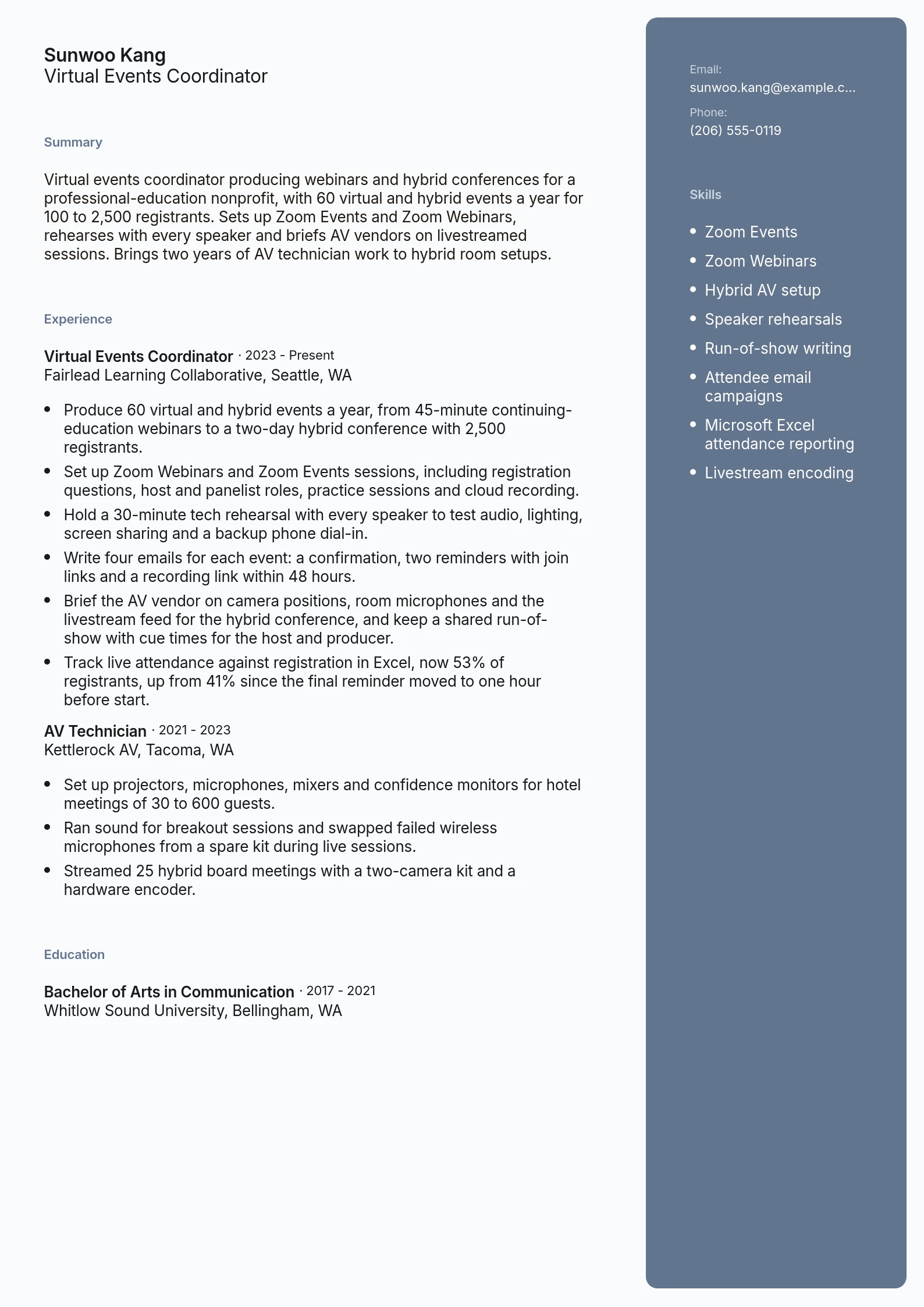 Virtual Events Coordinator
