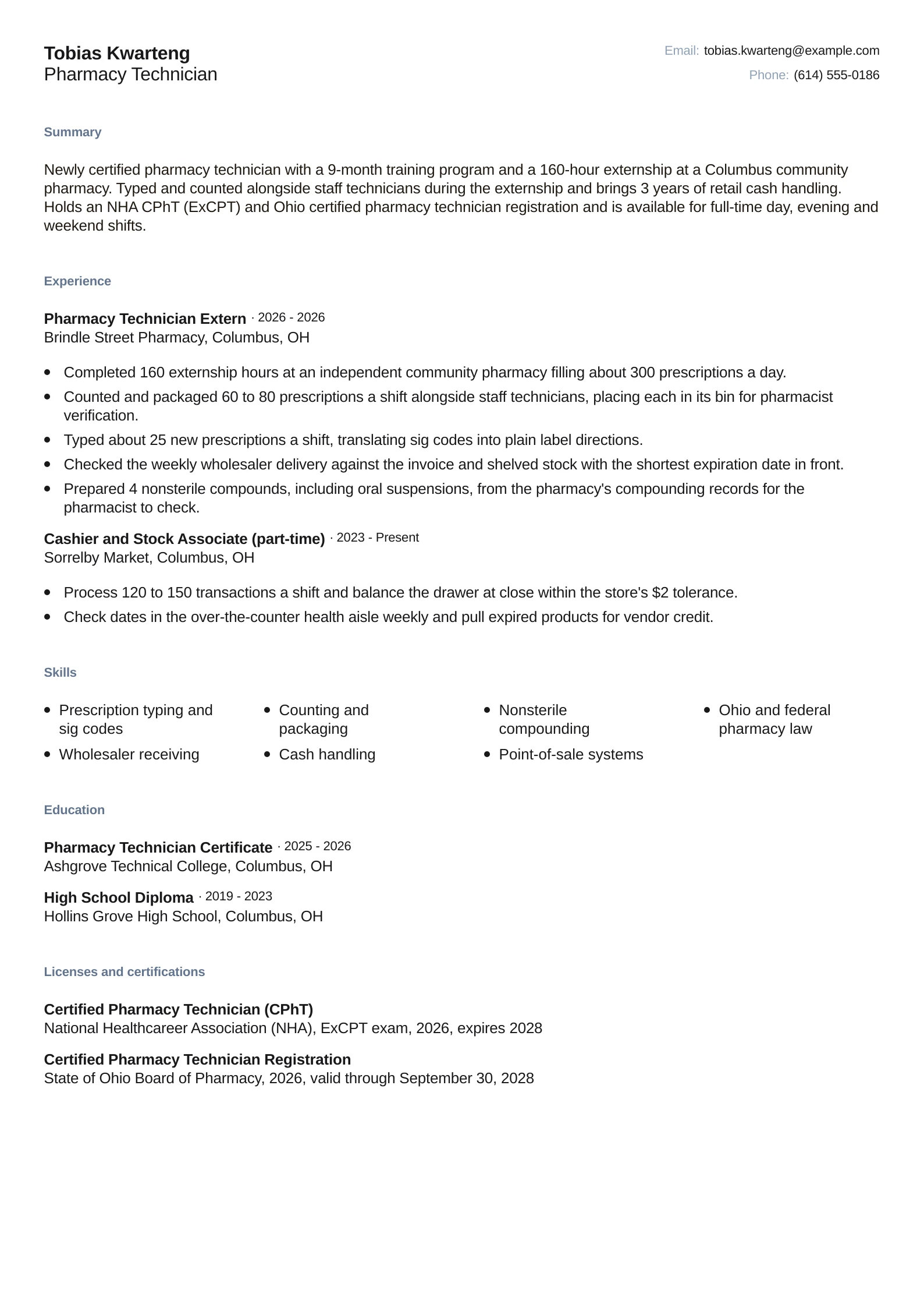 Pharmacy Technician