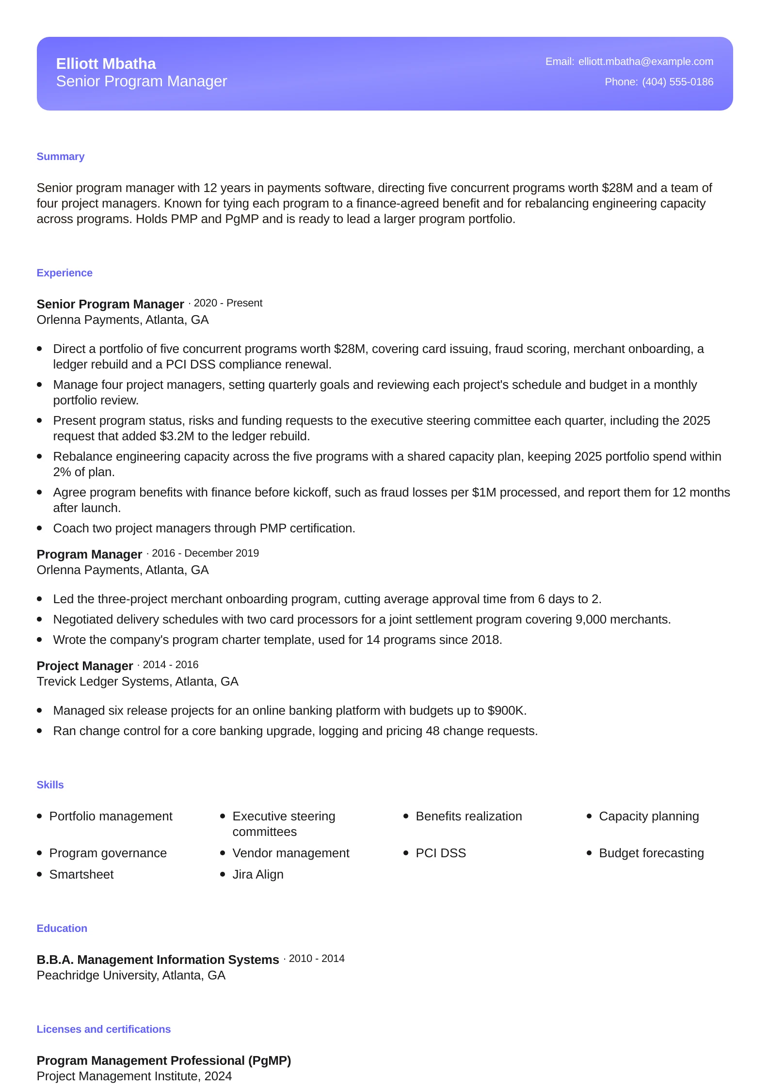 Senior Program Manager