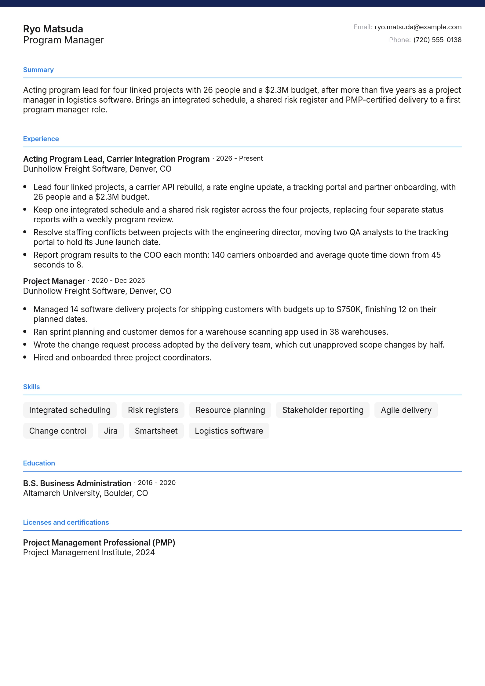 Program Manager