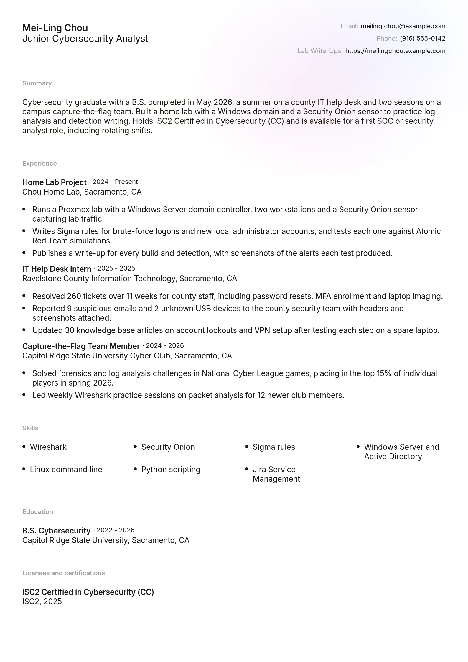 Junior Cybersecurity Analyst