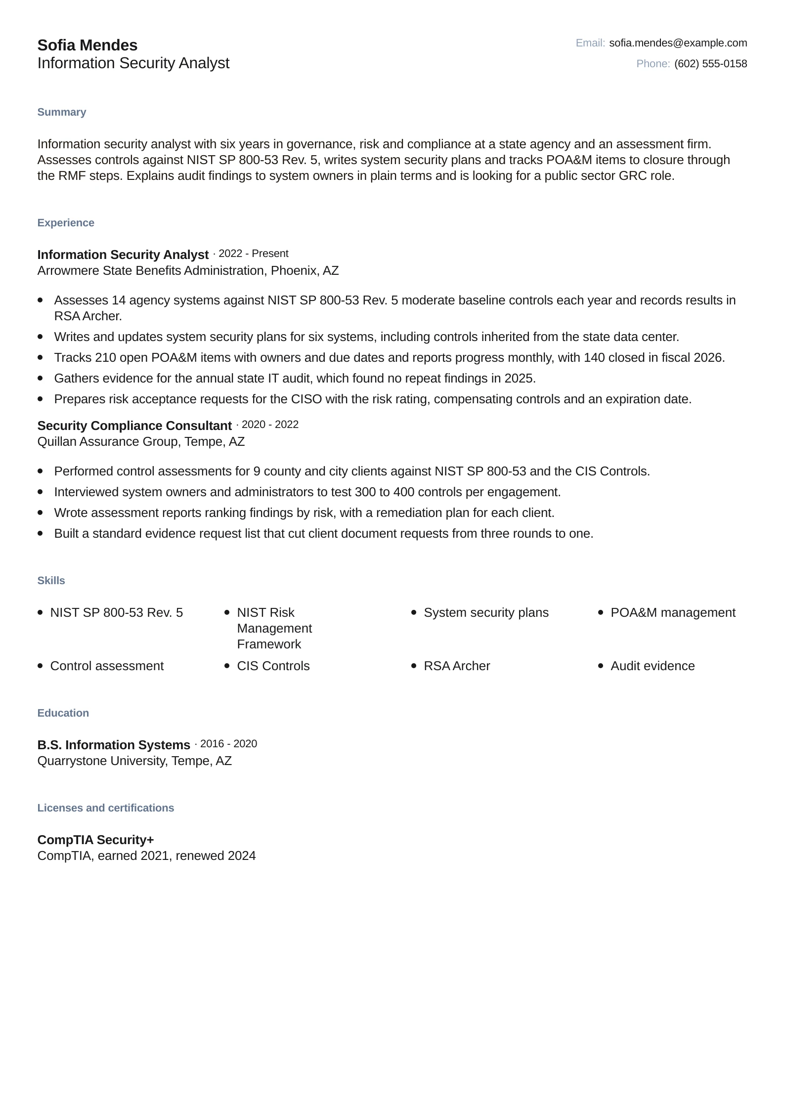 Information Security Analyst