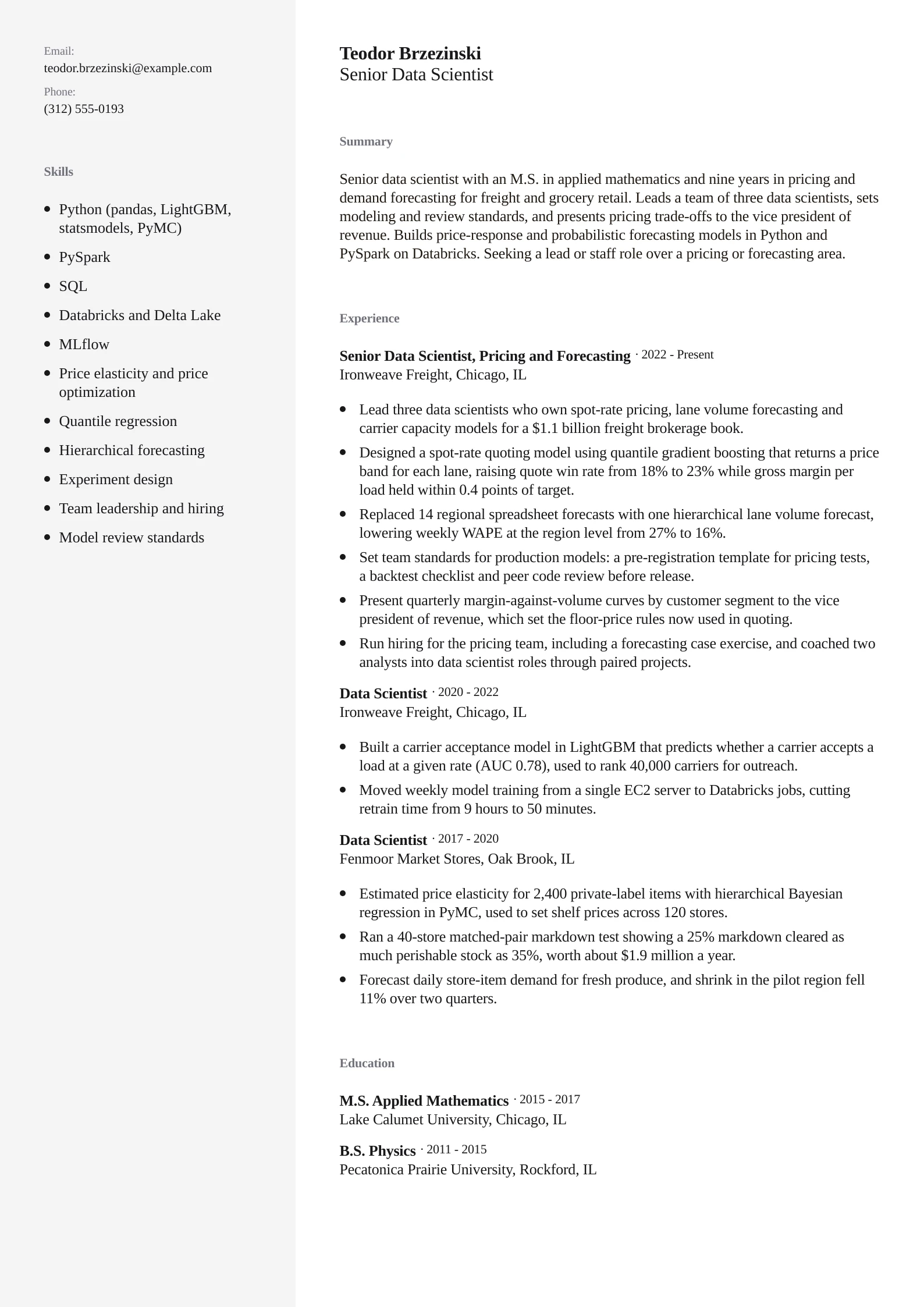 Senior Data Scientist