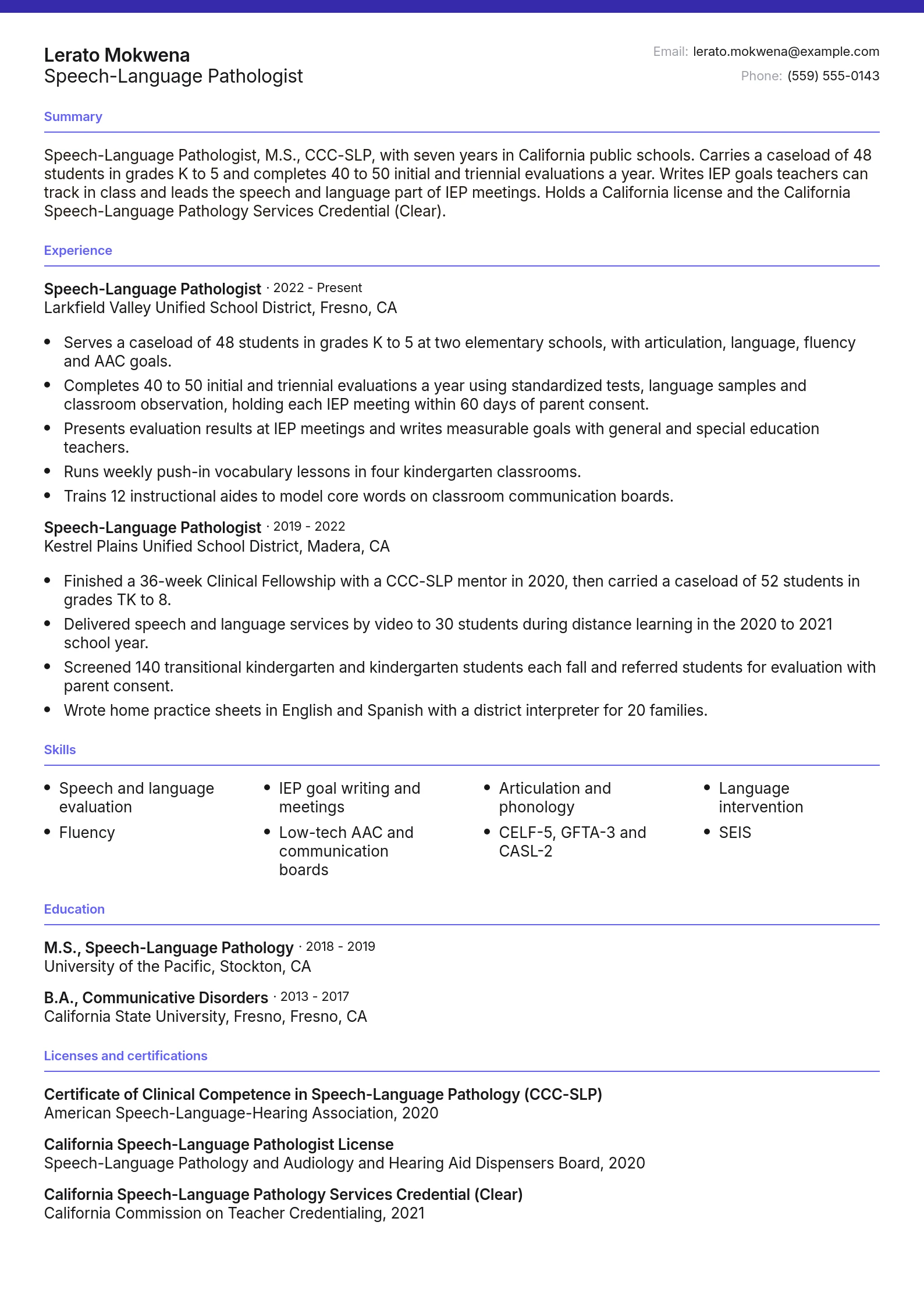 Speech-Language Pathologist