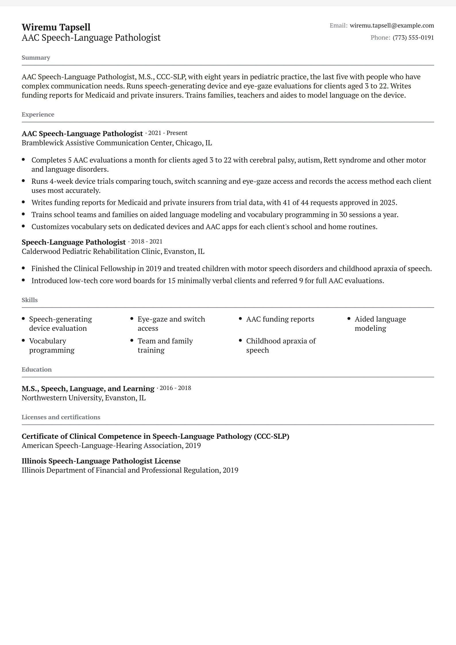 AAC Speech-Language Pathologist
