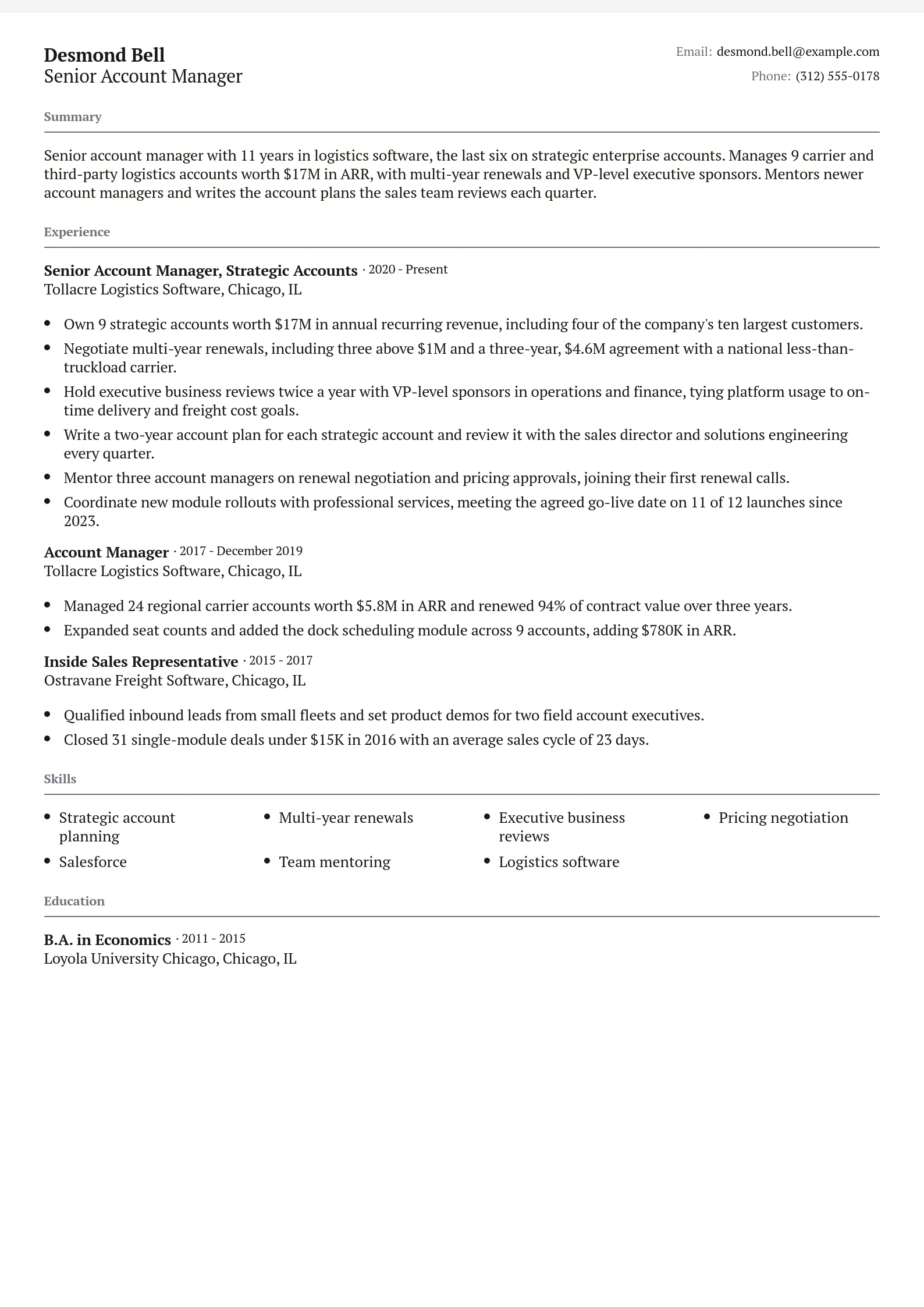 Senior Account Manager
