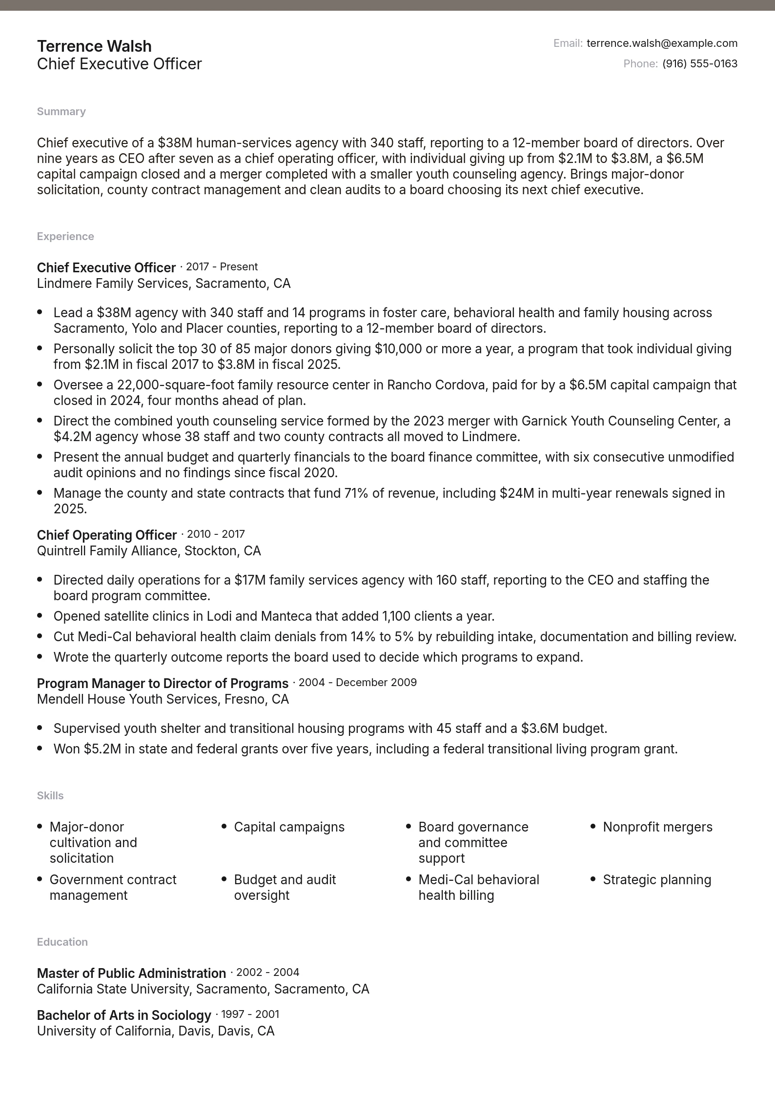 Chief Executive Officer