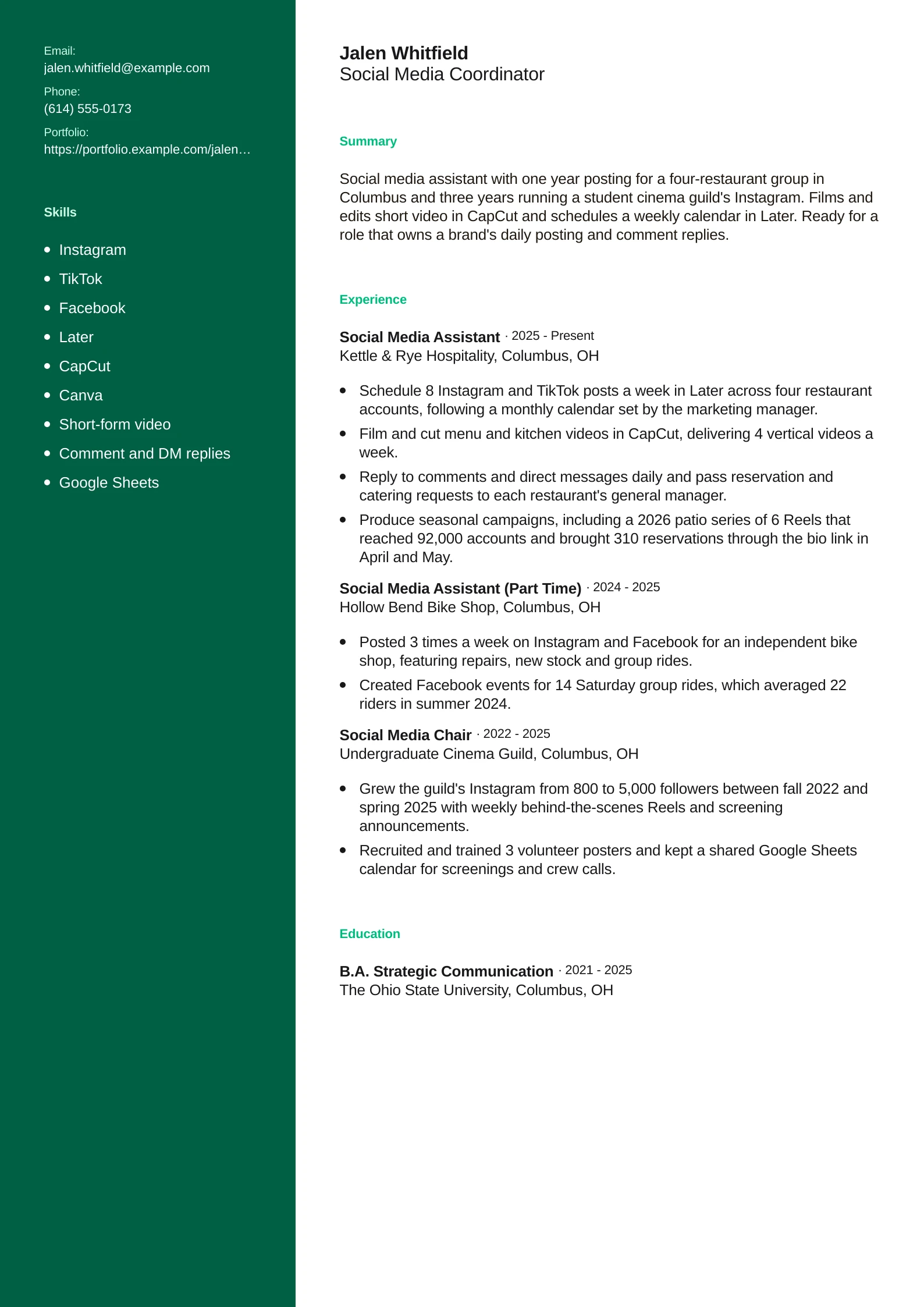 Social Media Coordinator
