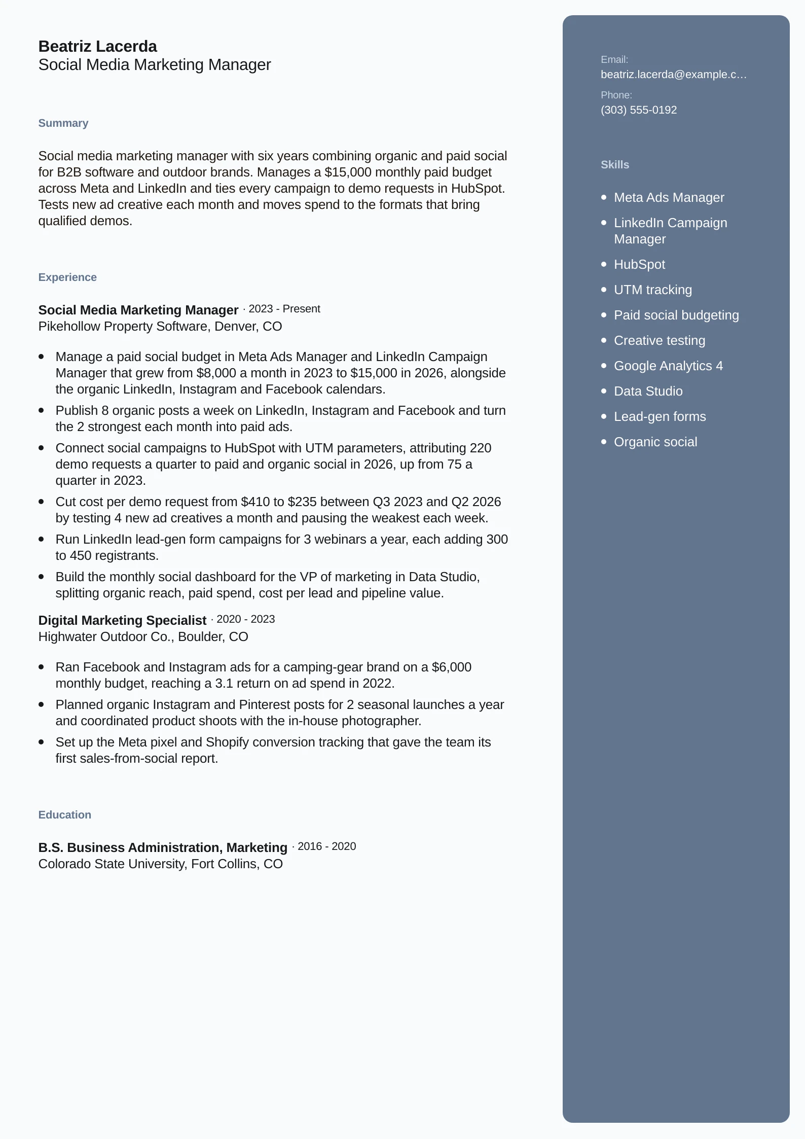 Social Media Marketing Manager