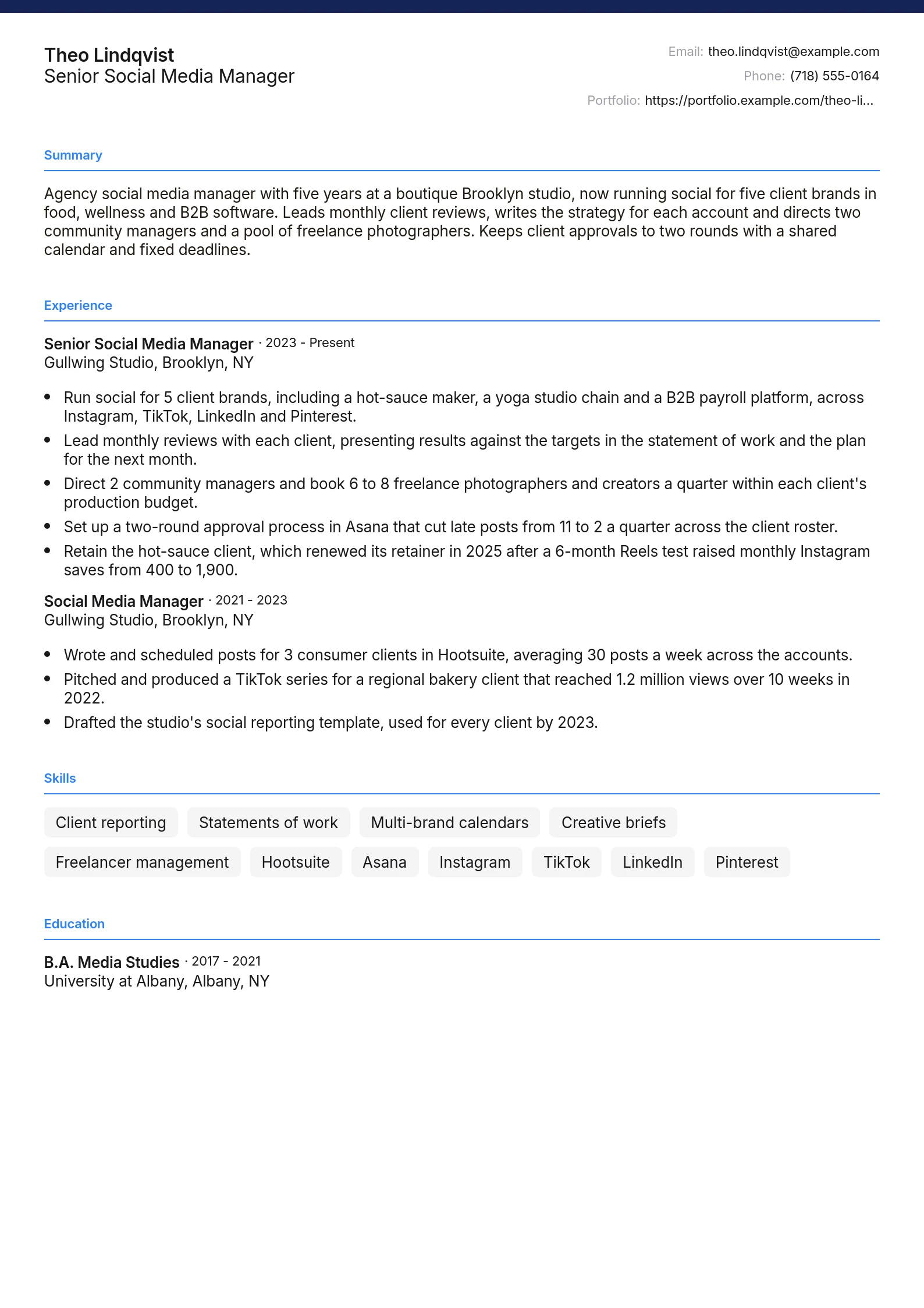 Senior Social Media Manager