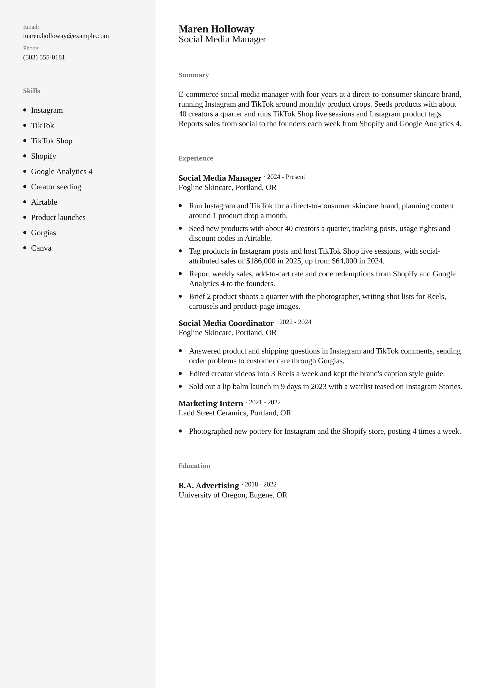 Social Media Manager