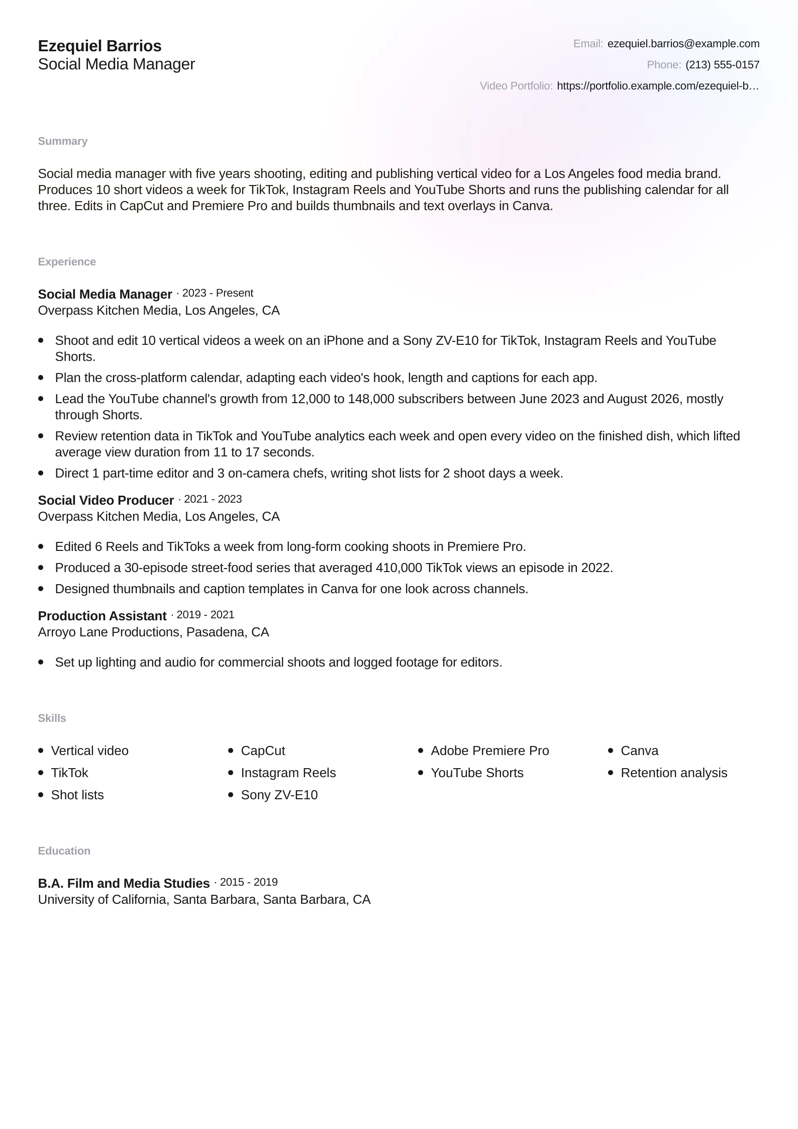 Social Media Manager