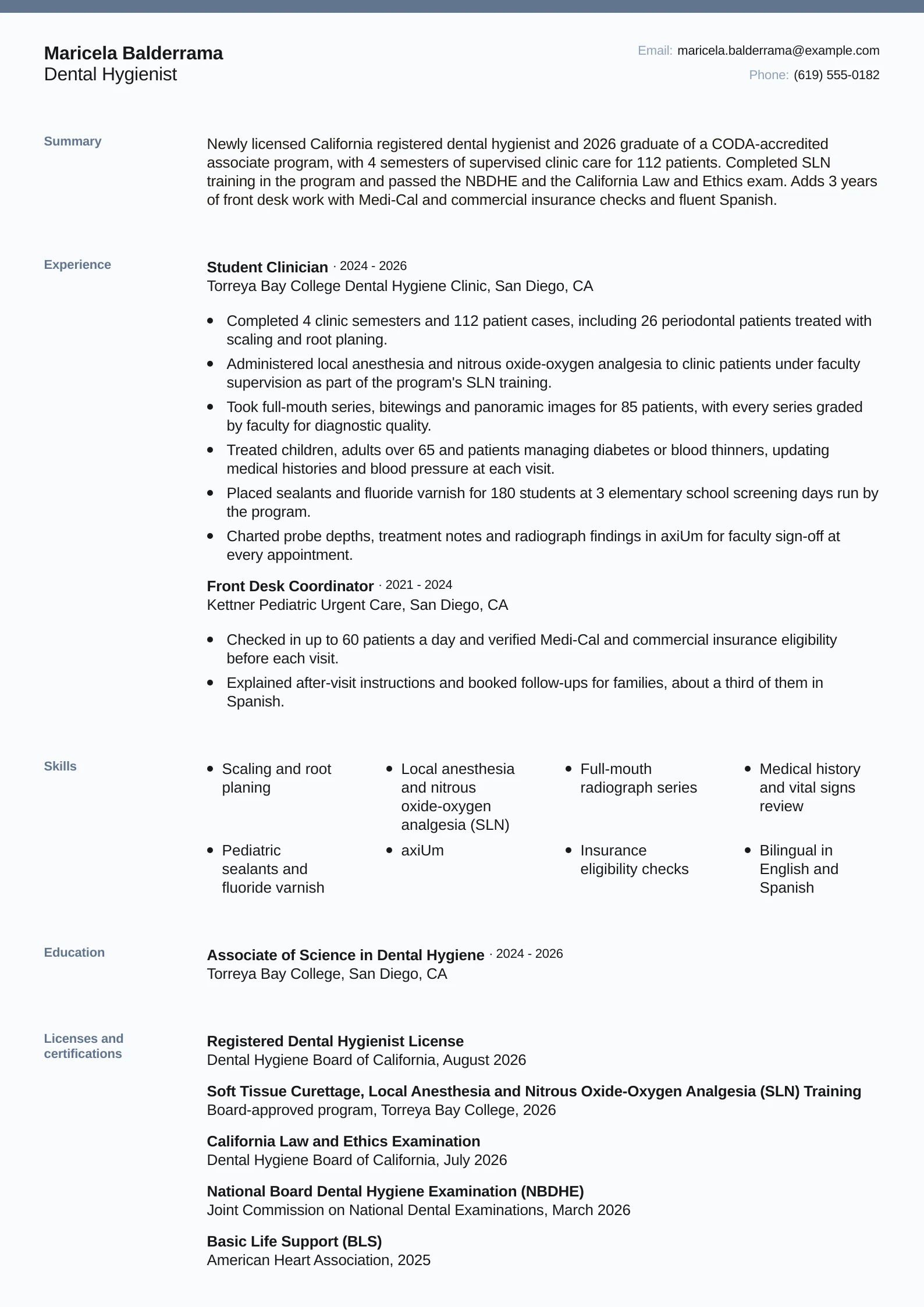 Dental Hygienist